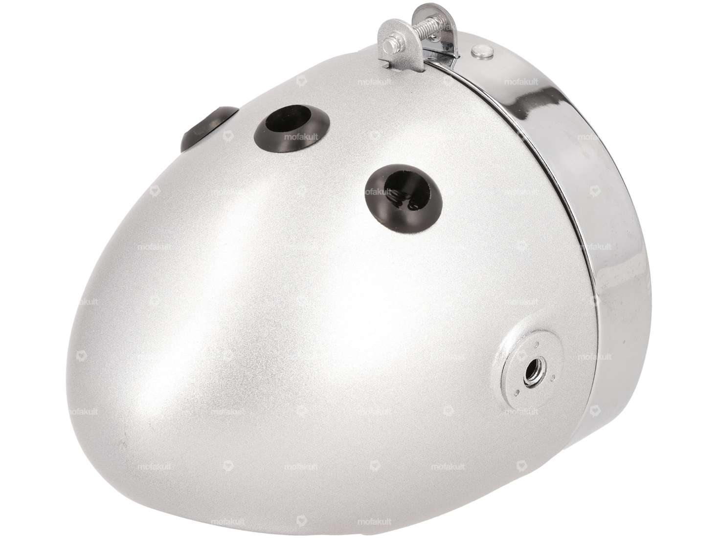 Lampe à œufs Ø 103 mm (fixation latérale) argent / chrome Carousel Image 3