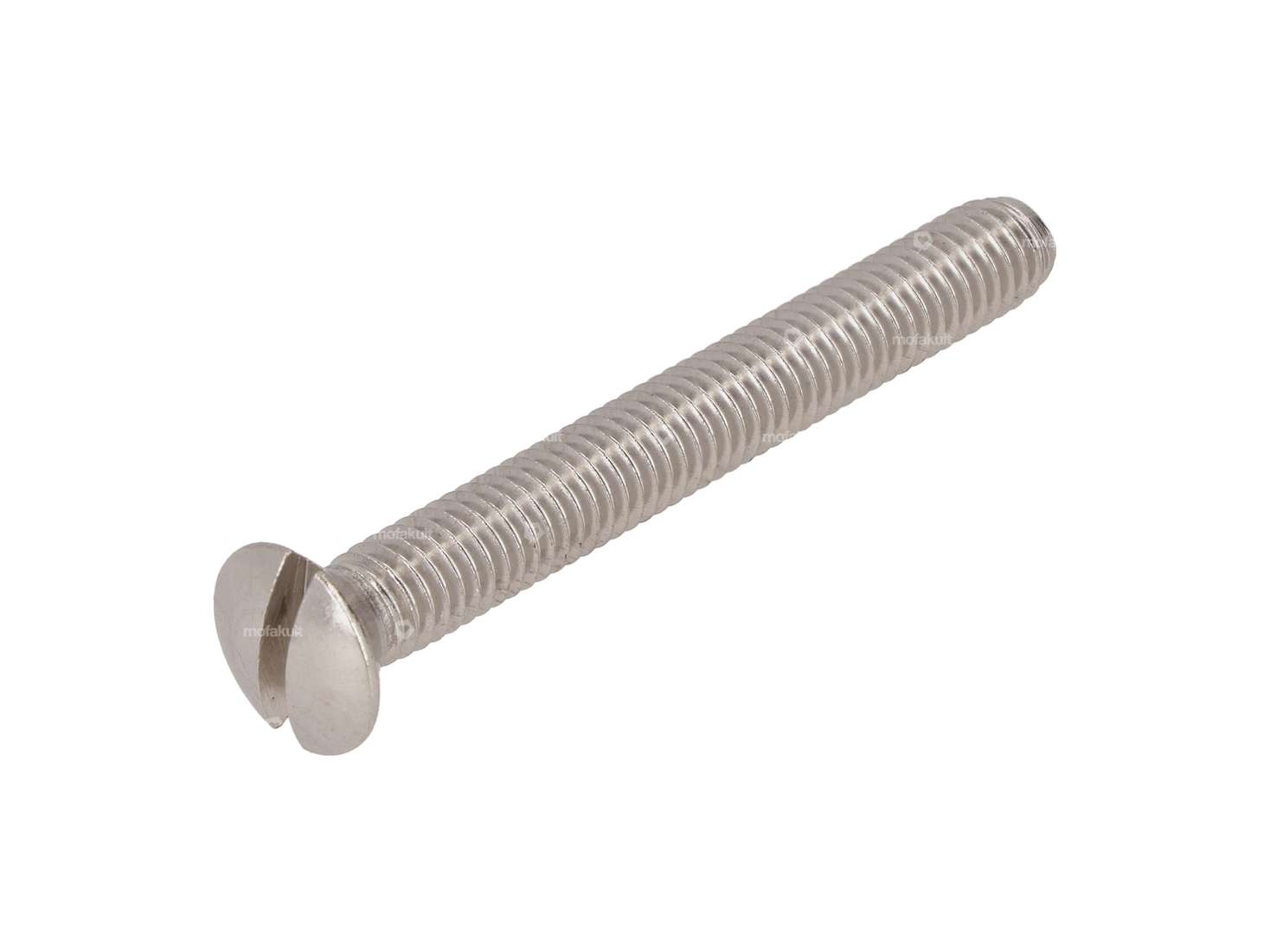 Schraube M6x50 Linsensenkkopf Schlitz Inox Carousel Image 1