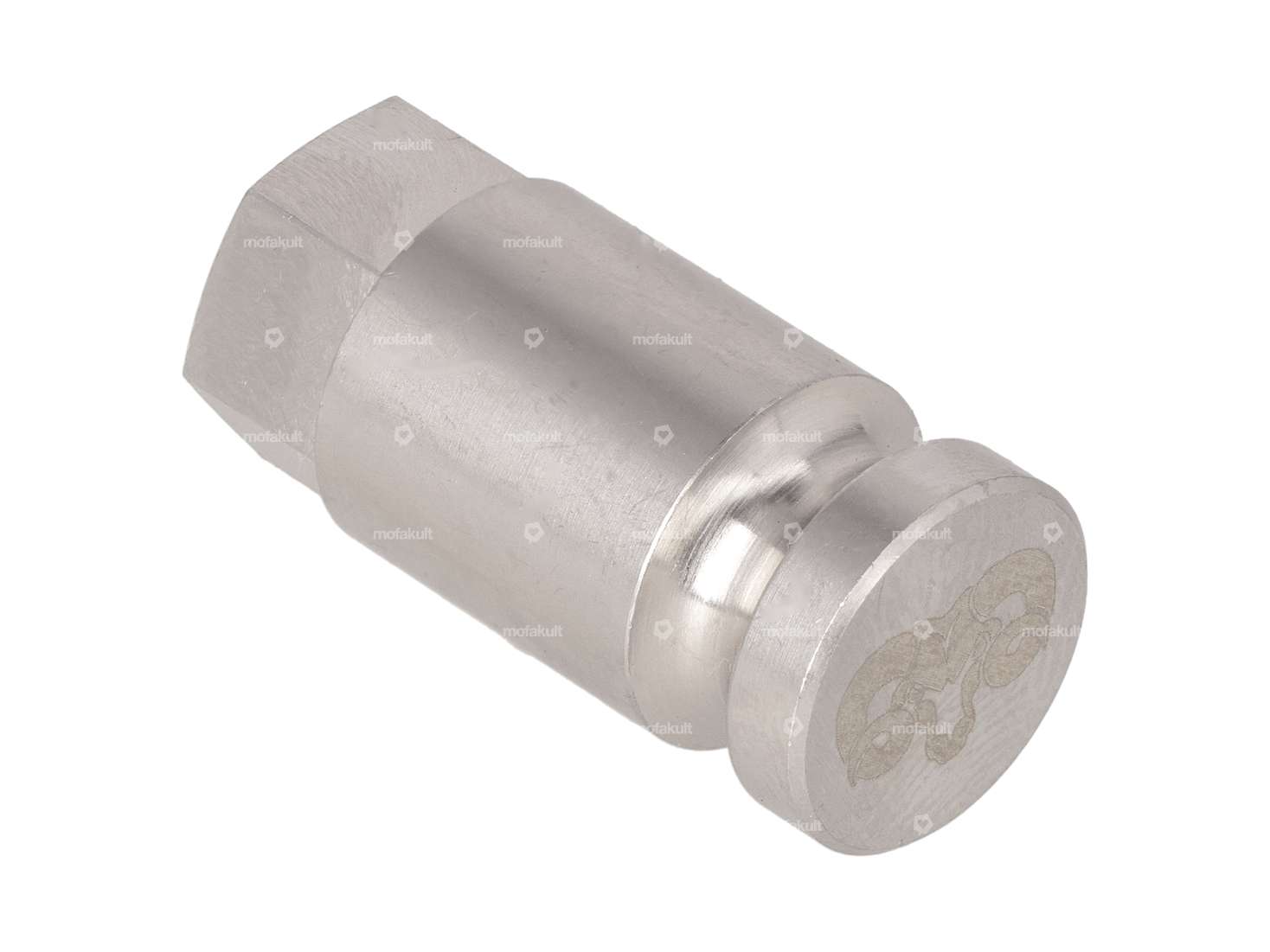 66HEROES Pivot de réception M8 Support de plaque d'immatriculation latéral Inox Carousel Image 2