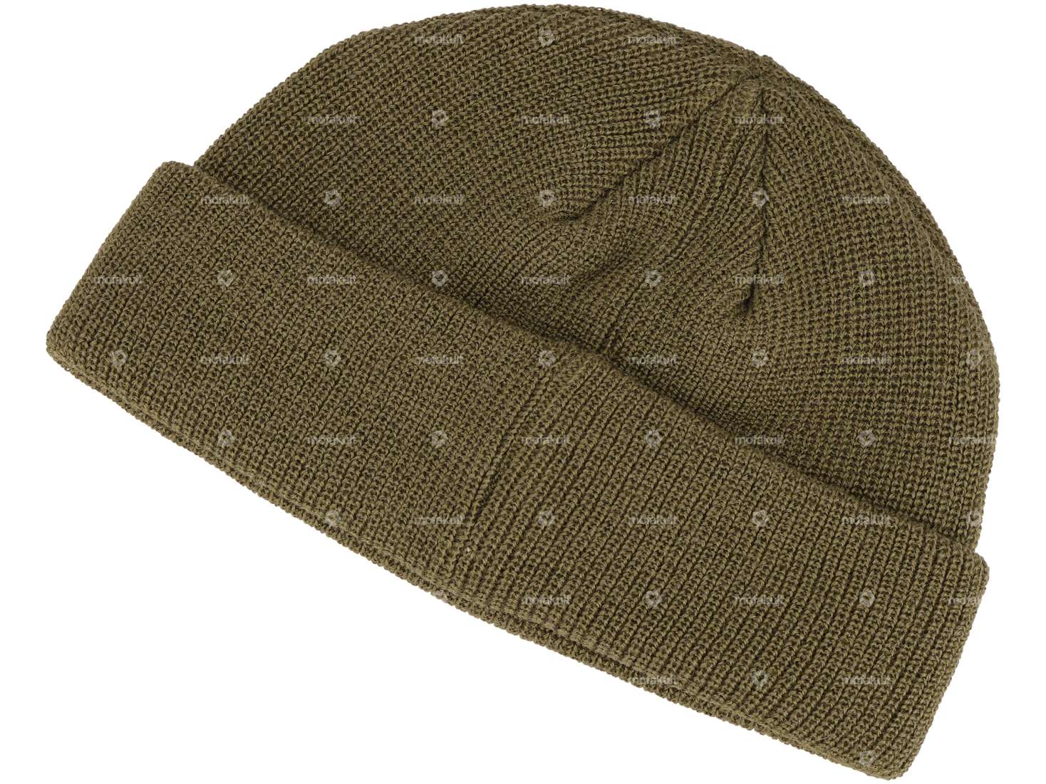 Siggnature Beanie / Bonnet en laine olive Carousel Image 1