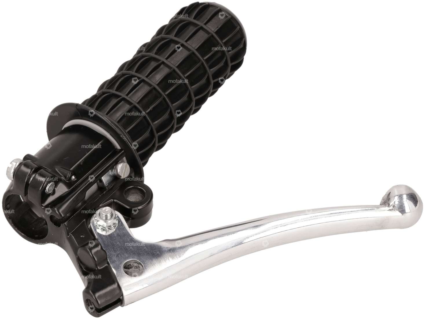 Manopola dell'acceleratore a nido d'ape (replica Magura) nera Carousel Image 3