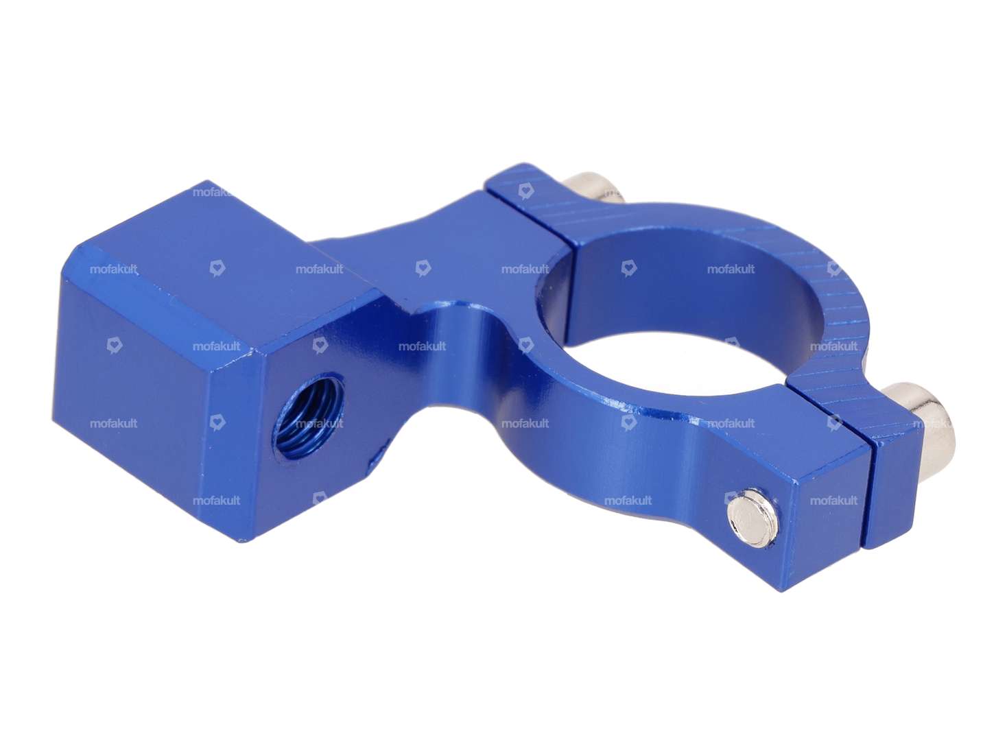 Spiegelhalterung M8 Alu blau Carousel Image 2