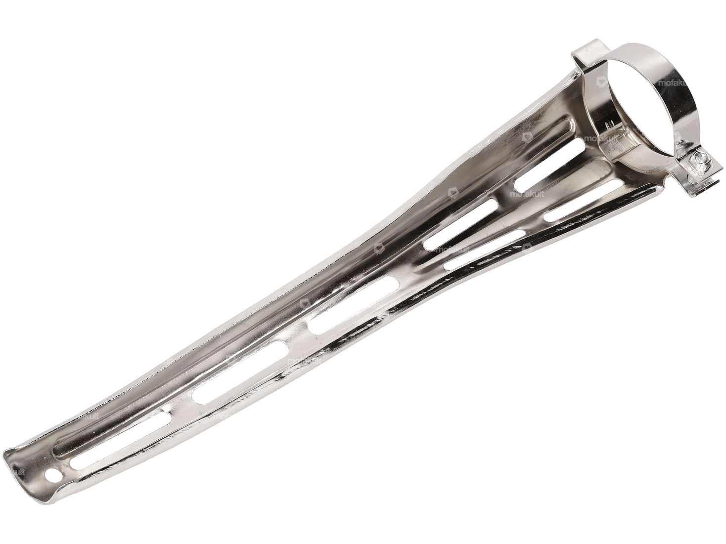 Tôle de chaleur d'échappement chromée | Puch X30 Velux Carousel Image 2