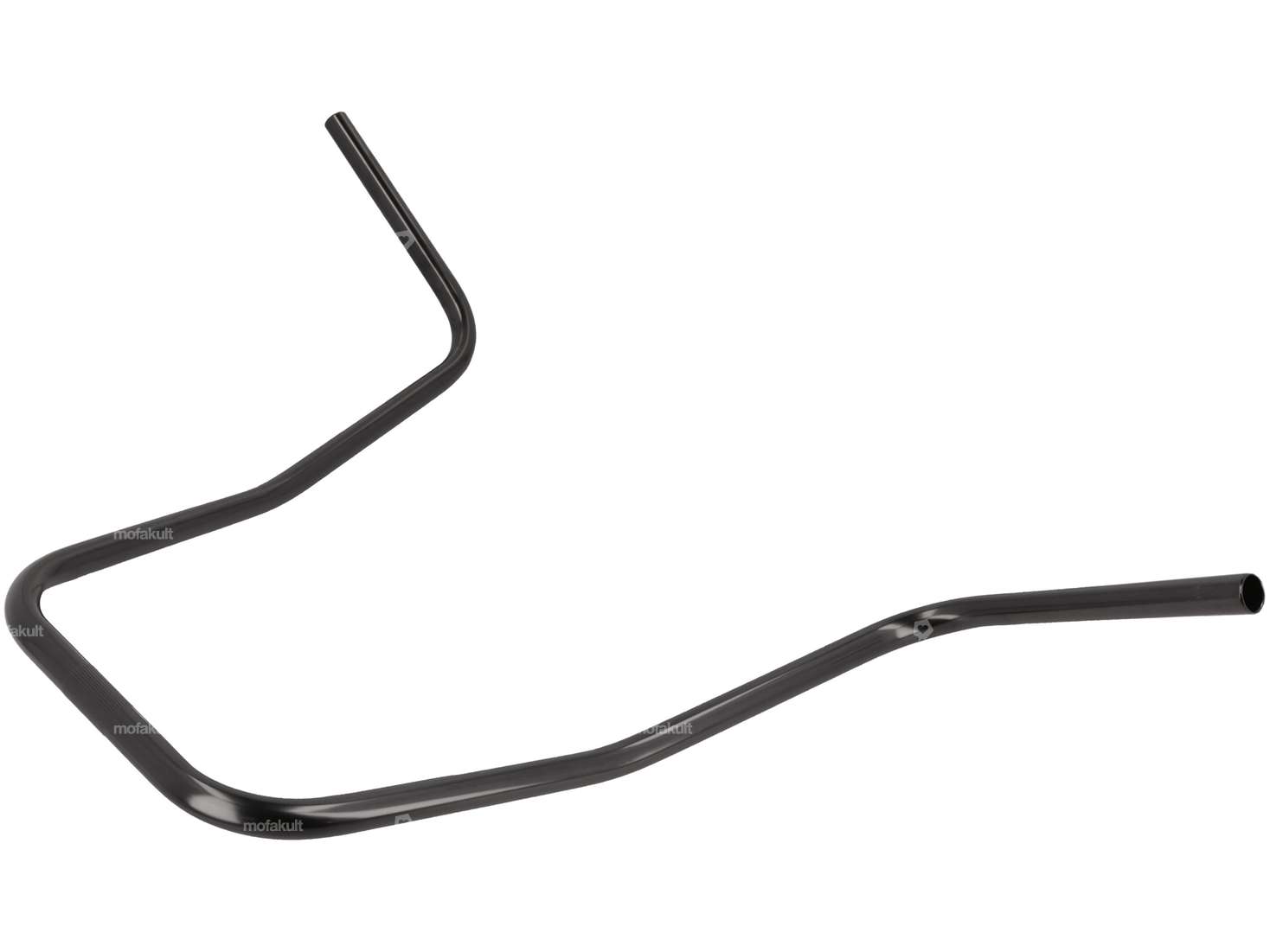 Piastra forcella manubrio 46 cm curva nera Carousel Image 2