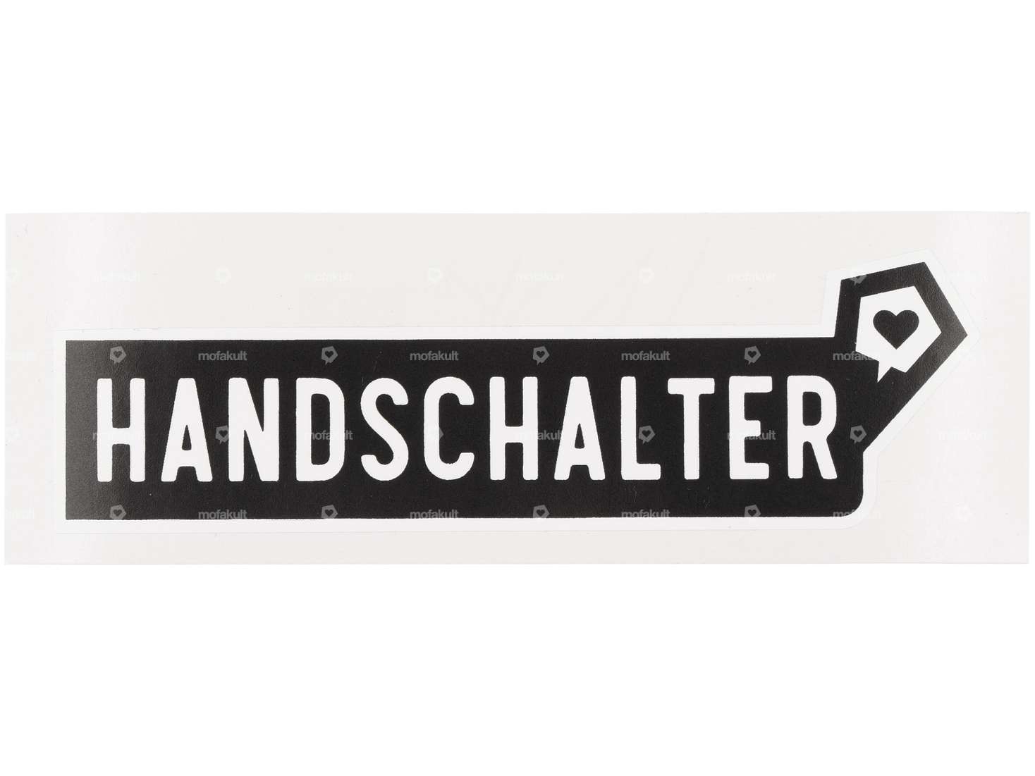mk-Merch Aufkleber «HANDSCHALTER» 25 x 100 mm Carousel Image 1