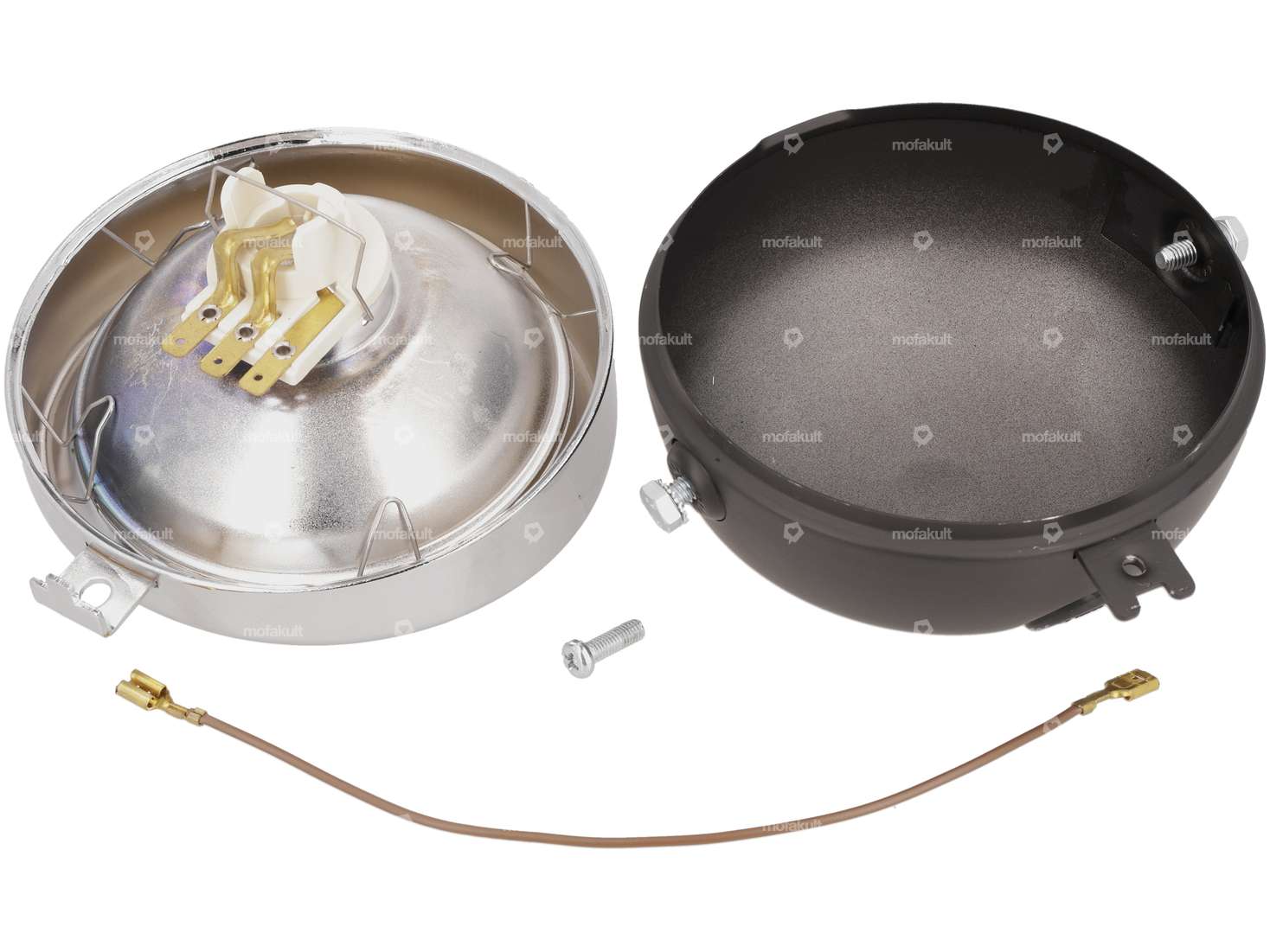 Headlights round black matt (with spoiler) Carousel Image 3