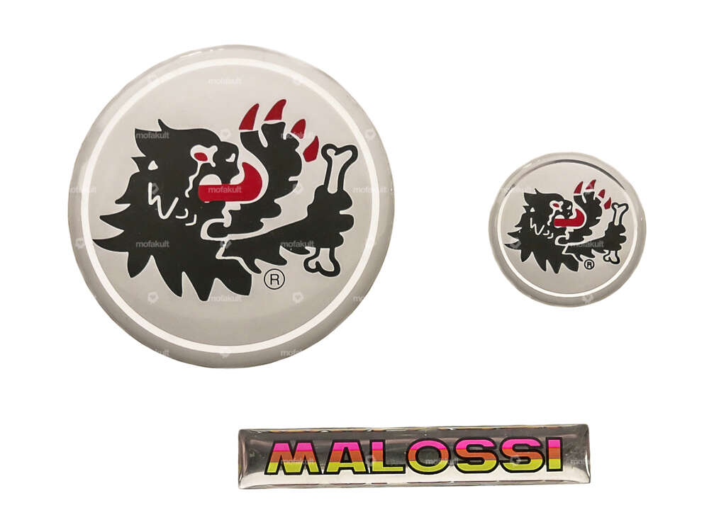 Set di colla "Malossi" 3D in silicone, 3 pezzi. Carousel Image 1