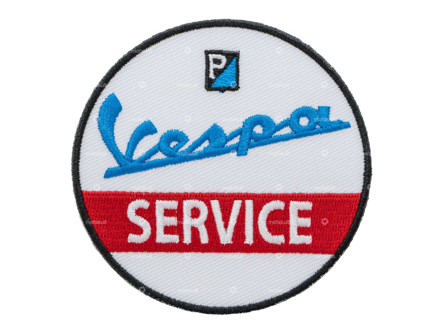 mk-Merch Ecusson "Service Vespa" Ø 75 mm Carousel Image 1