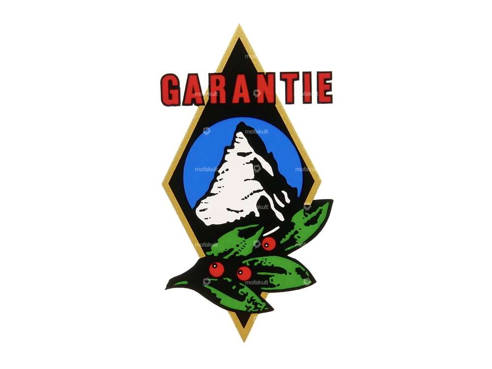 Autocollant Garantie Alpa 28x53 mm Carousel Image 1