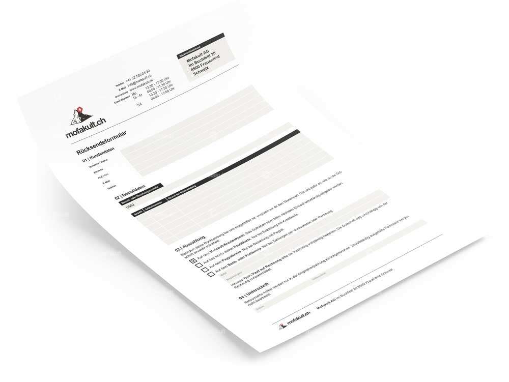 Modulo per l'invio dei resi Carousel Image 1