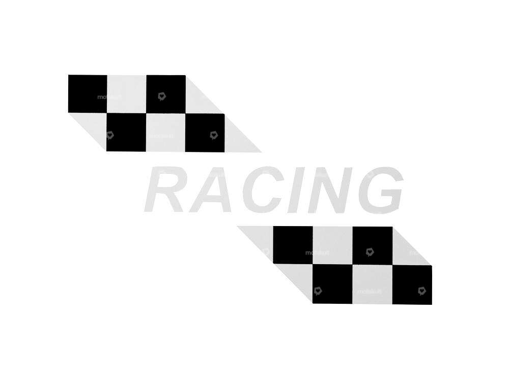 Racing sticker tank Puch X30 Sport (white lettering) Carousel Image 1