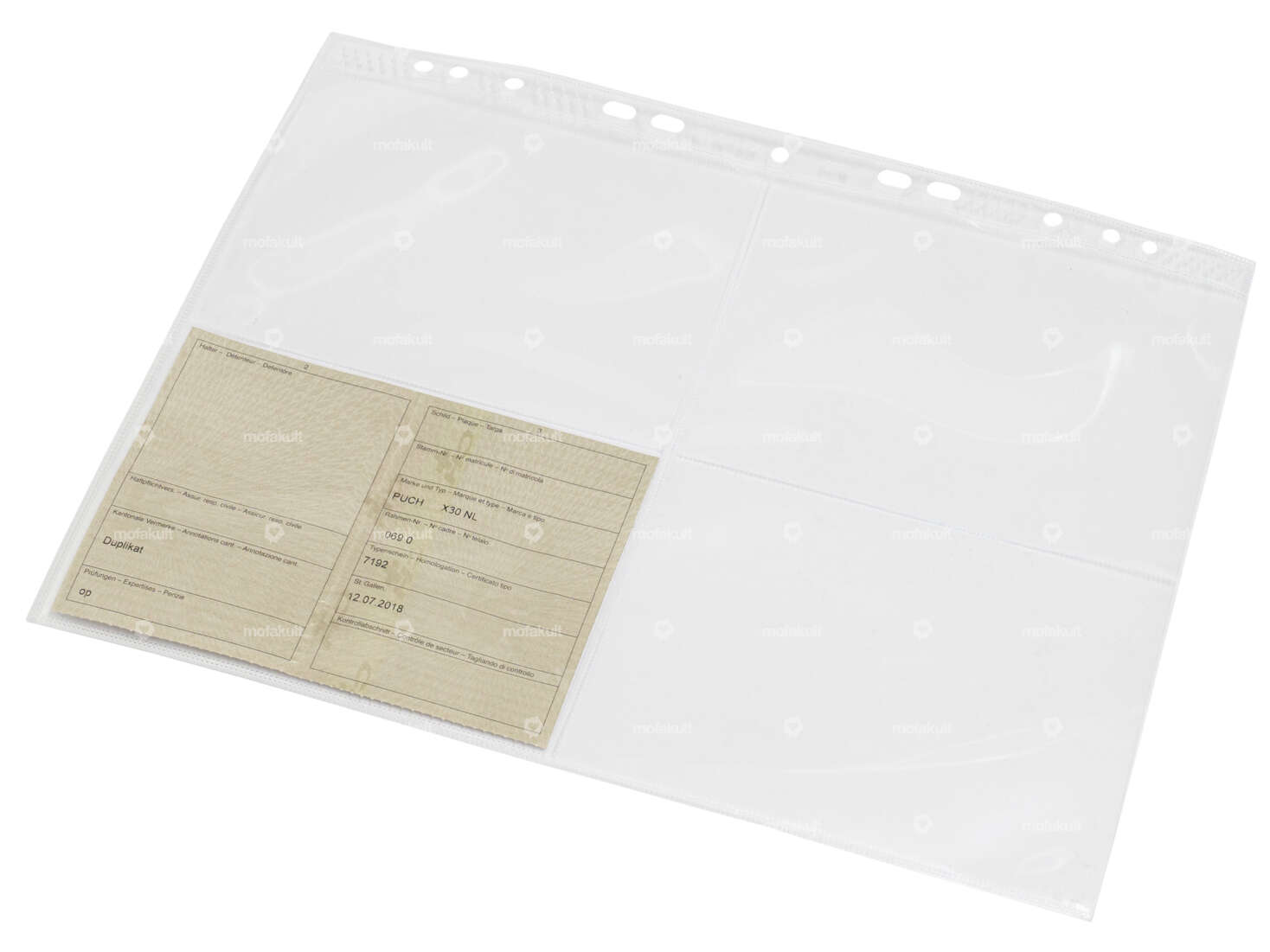 Pochette collector carte grise A4 (222 x 310 mm) Carousel Image 1