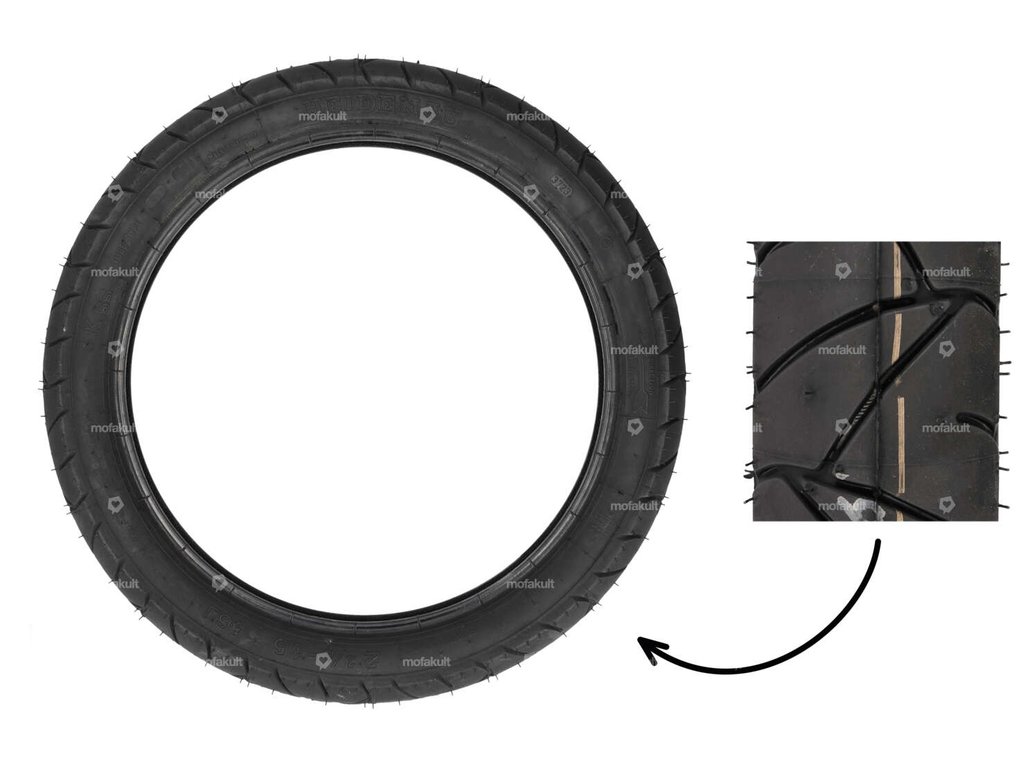 Pneu Heidenau 2.75 x 16" K55 Semi-Slick Carousel Image 1