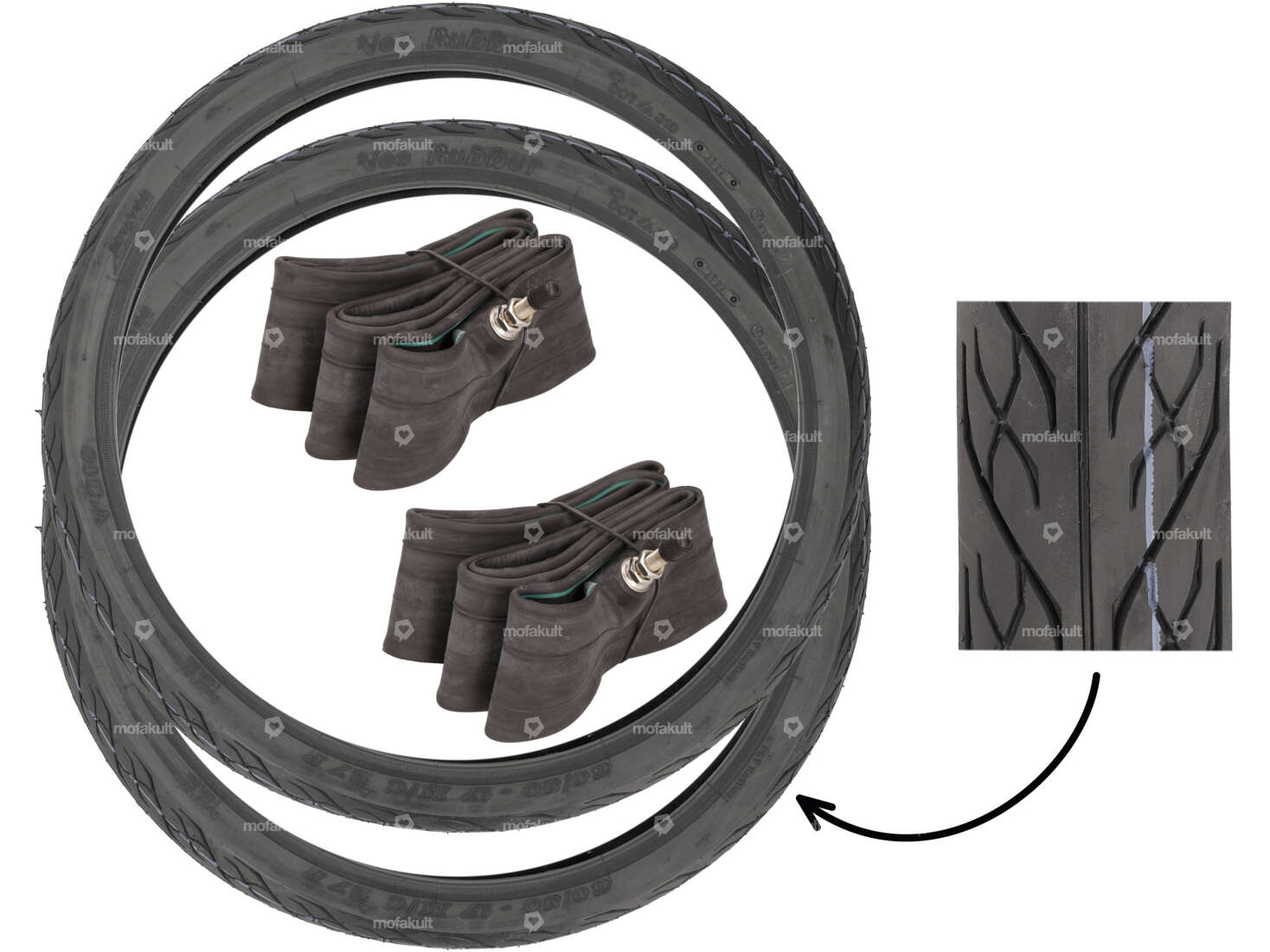 Set di pneumatici VeeRubber 2.35 x 17" VRM310 (V310) Semi-Slick Carousel Image 1