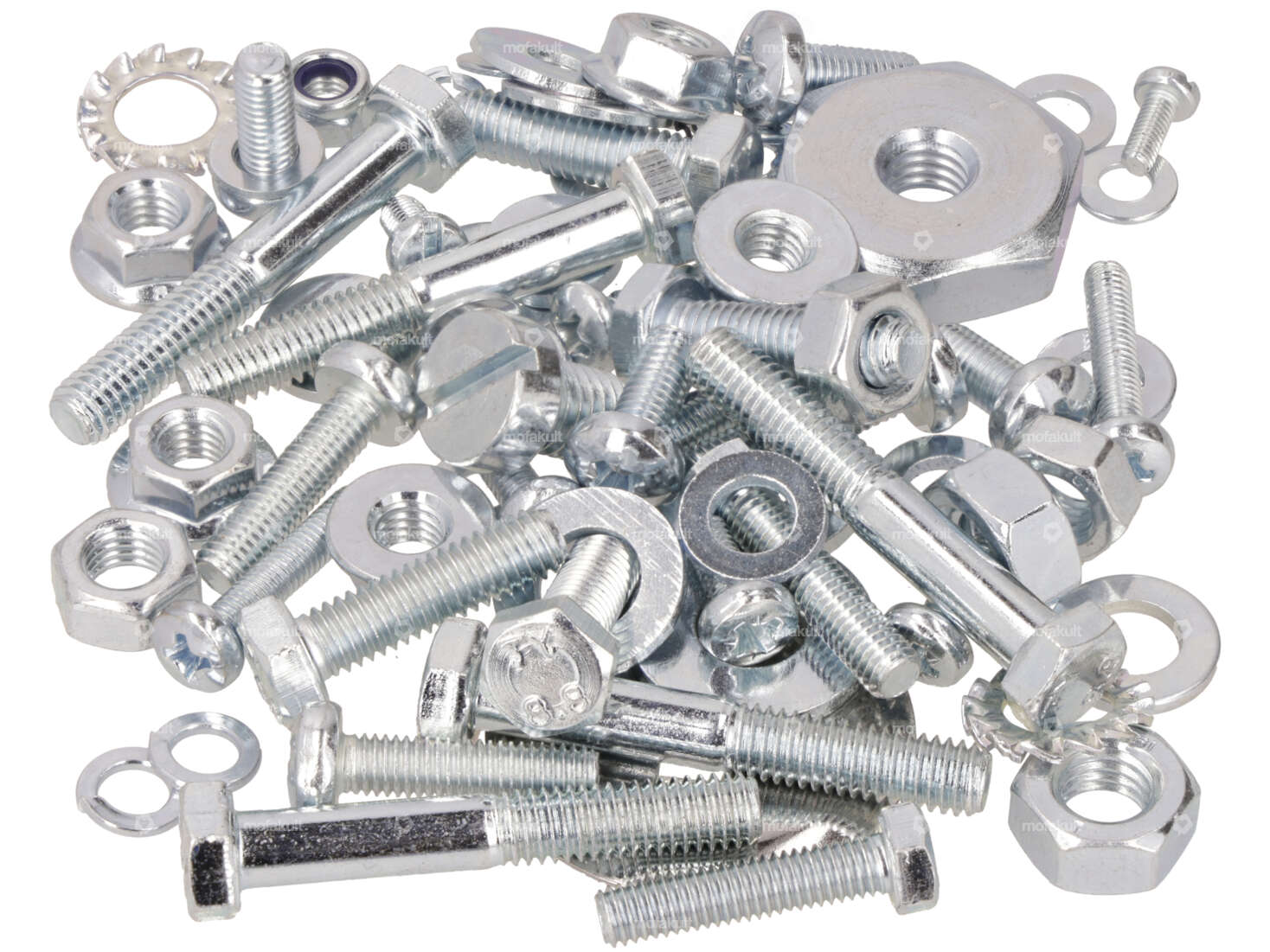 swiing® set di viti di rilancio motore / cambio zincato | Piaggio Ciao, SI, Bravo, Boxer Carousel Image 1