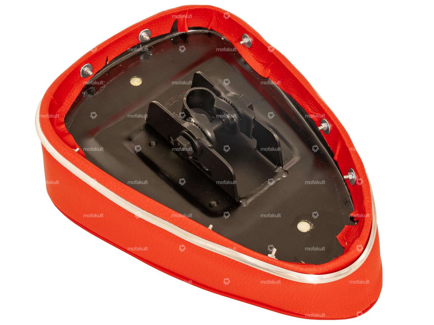 Sedile del ciclomotore rosso Carousel Image 4