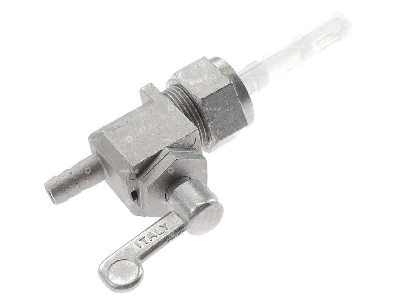 OMG Benzinhahn senkrecht M16x1 (mit Überwurfmutter) unten abgehend / Guss Carousel Image 2