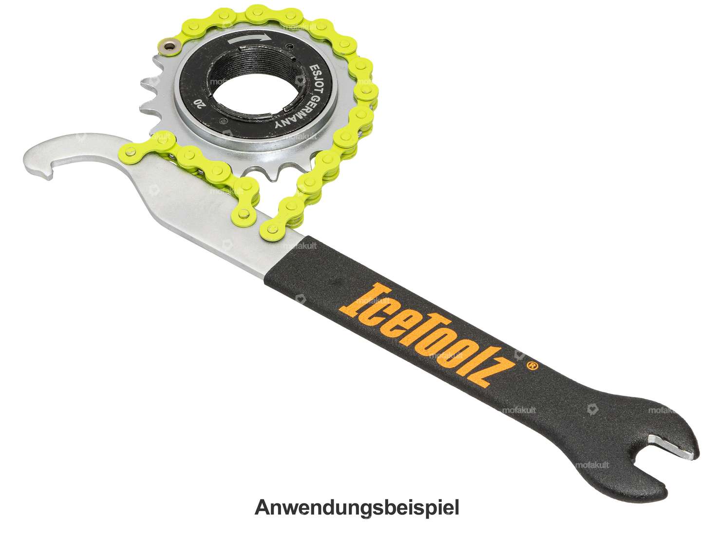 IceToolz combination tool | chain whip, hook wrench, pedal wrench Carousel Image 2