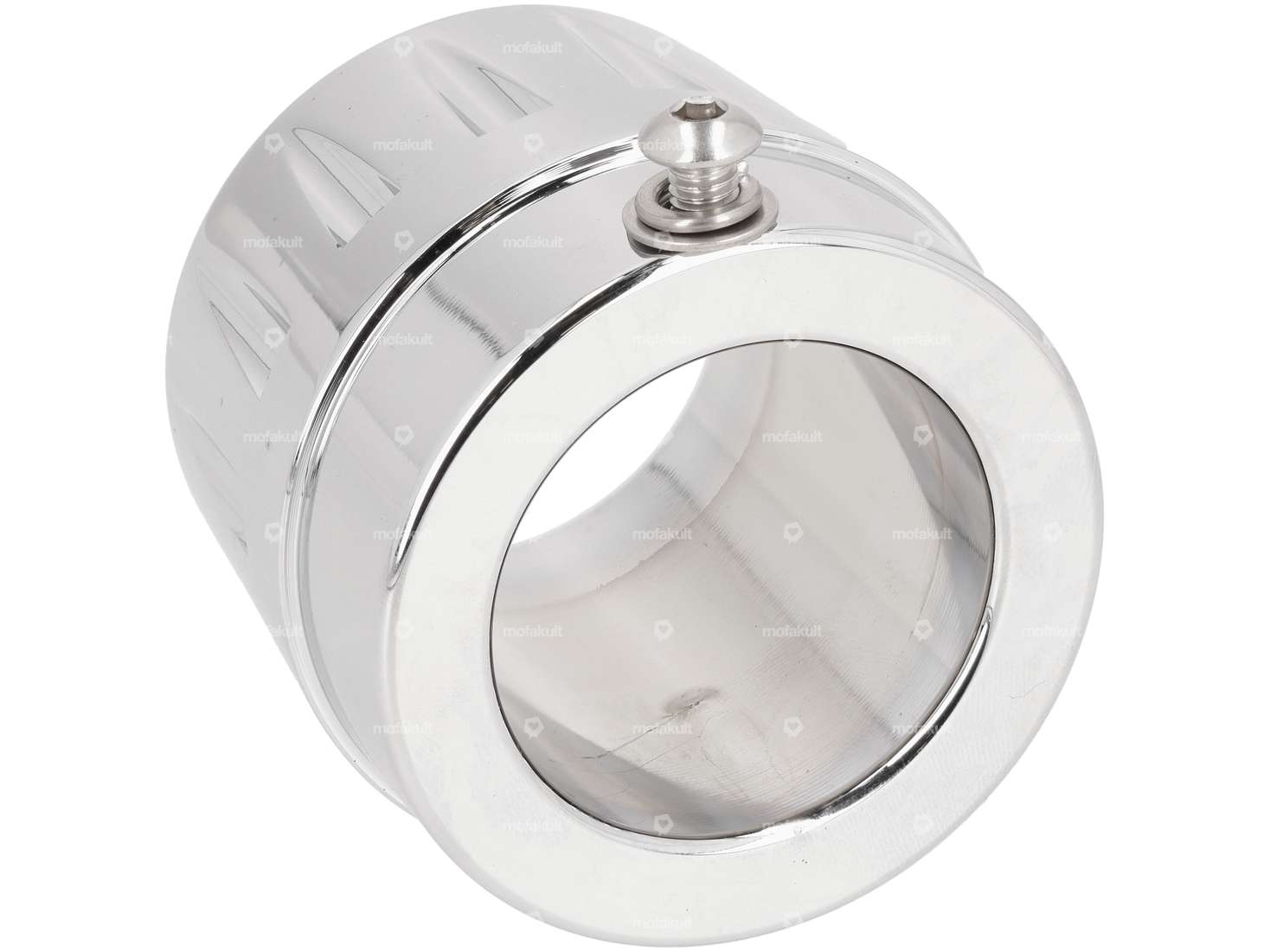 66HEROES Endstück CNC Auspuff Chrom Carousel Image 2