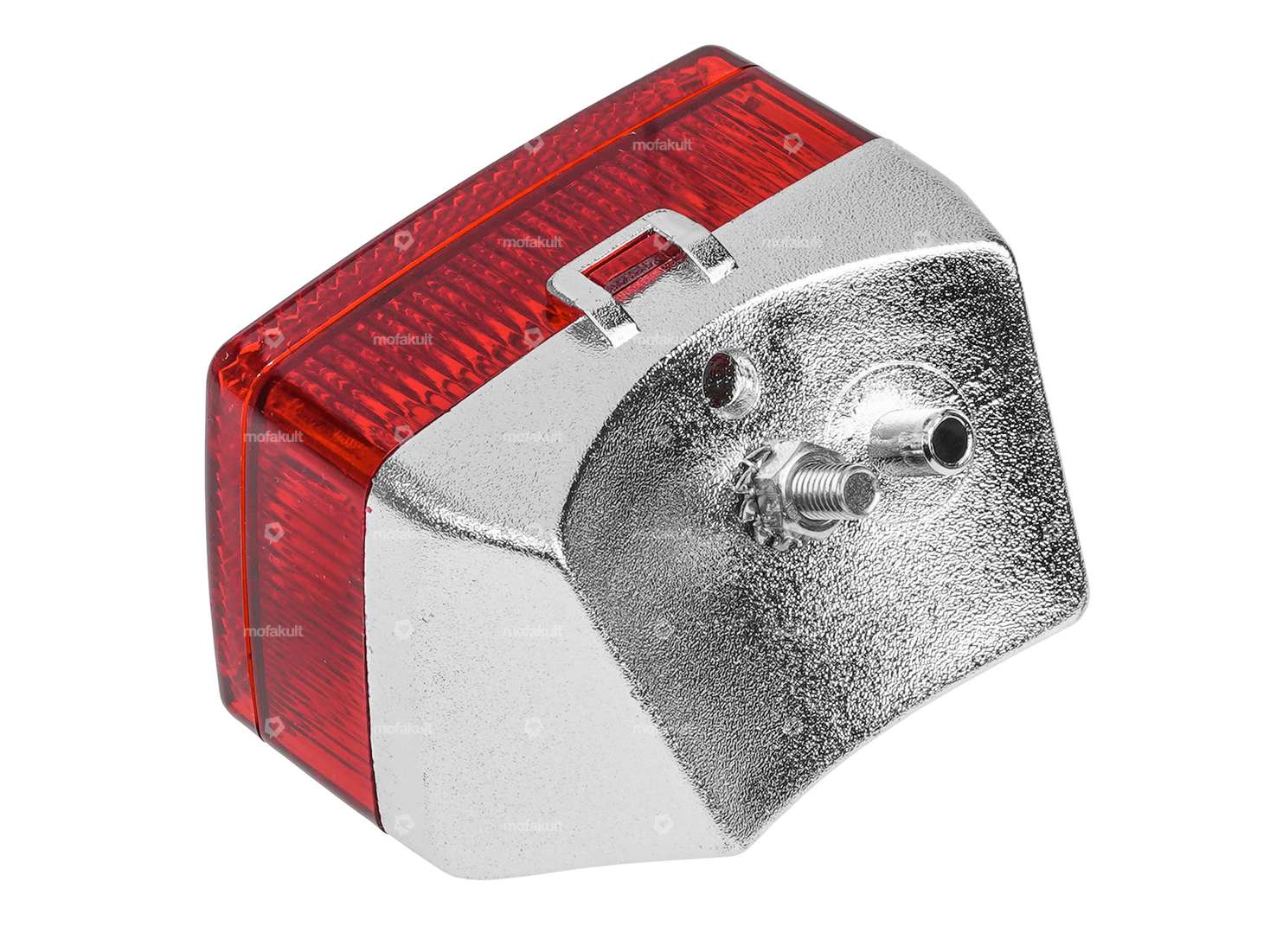 Rear light chrome matt - red Carousel Image 2