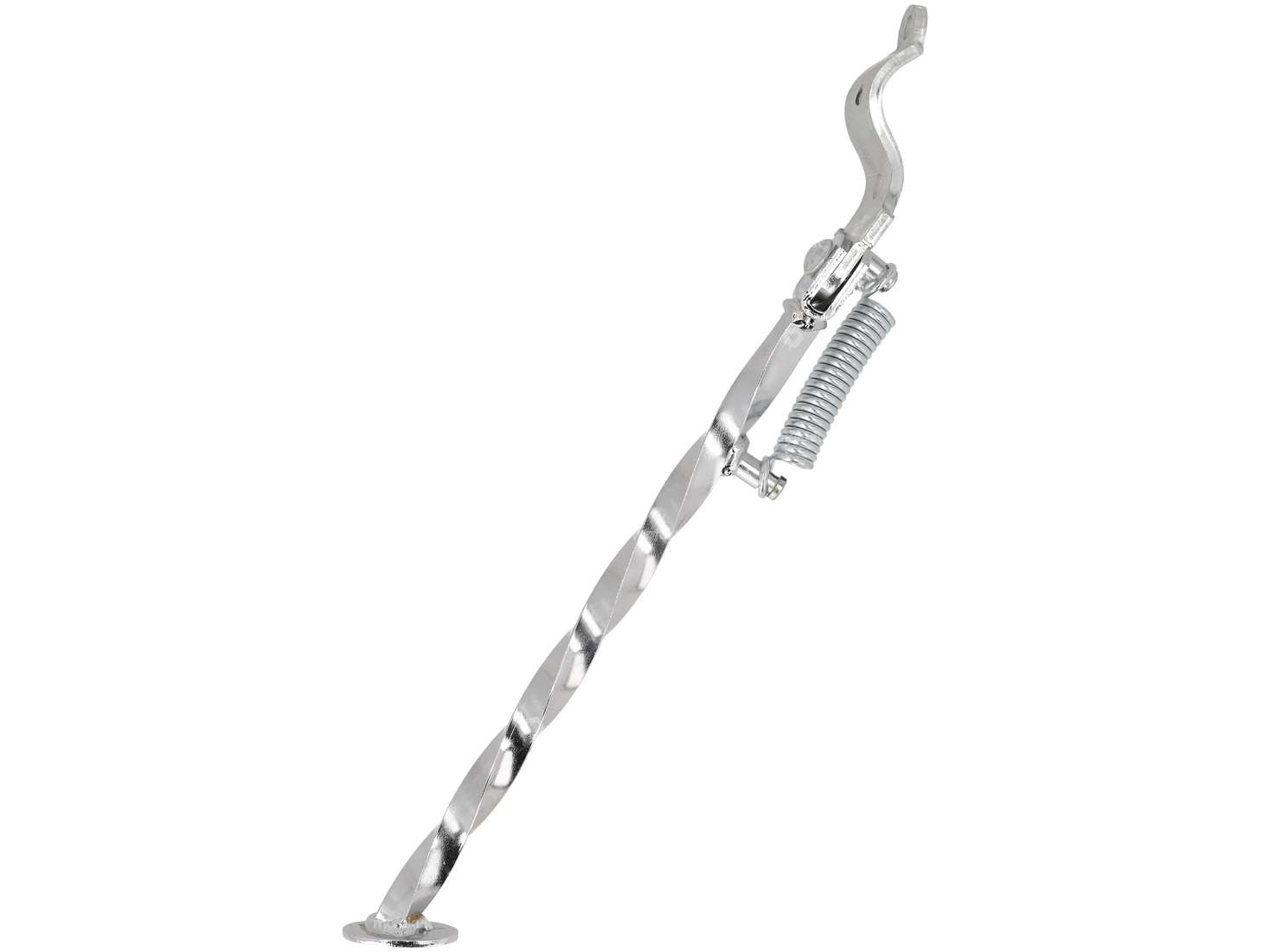 Seitenständer gedreht links runde Befestigung 31 cm Chrom Carousel Image 3