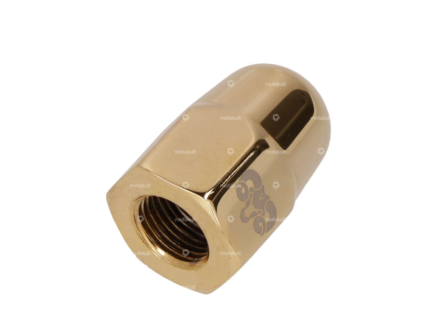 66HEROES cap nut M10.5x1 Backpedal Inox gold Carousel Image 2
