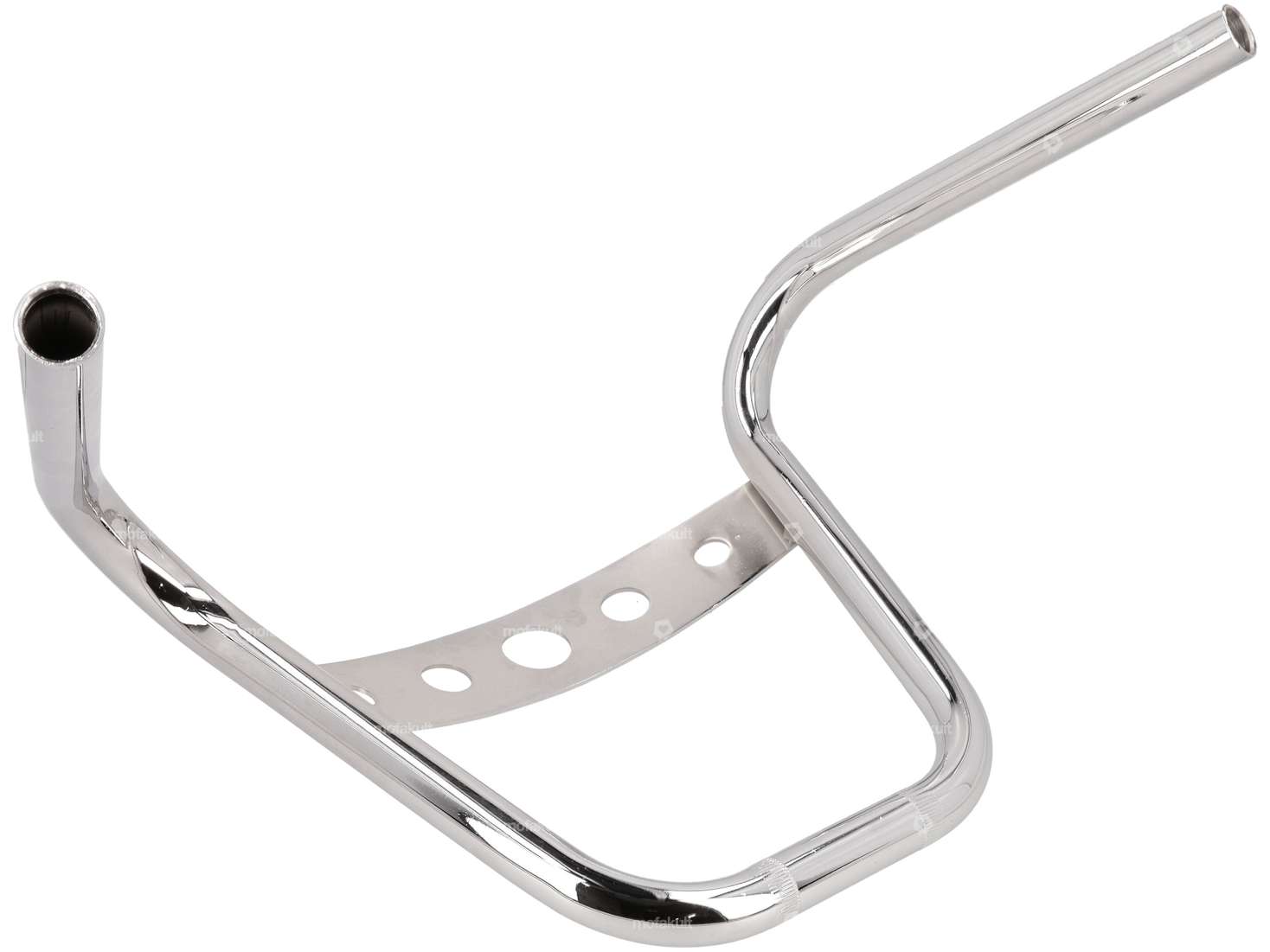 Guidon plaque de fourche 26 cm "Chopper" avec plaque chrome Carousel Image 3