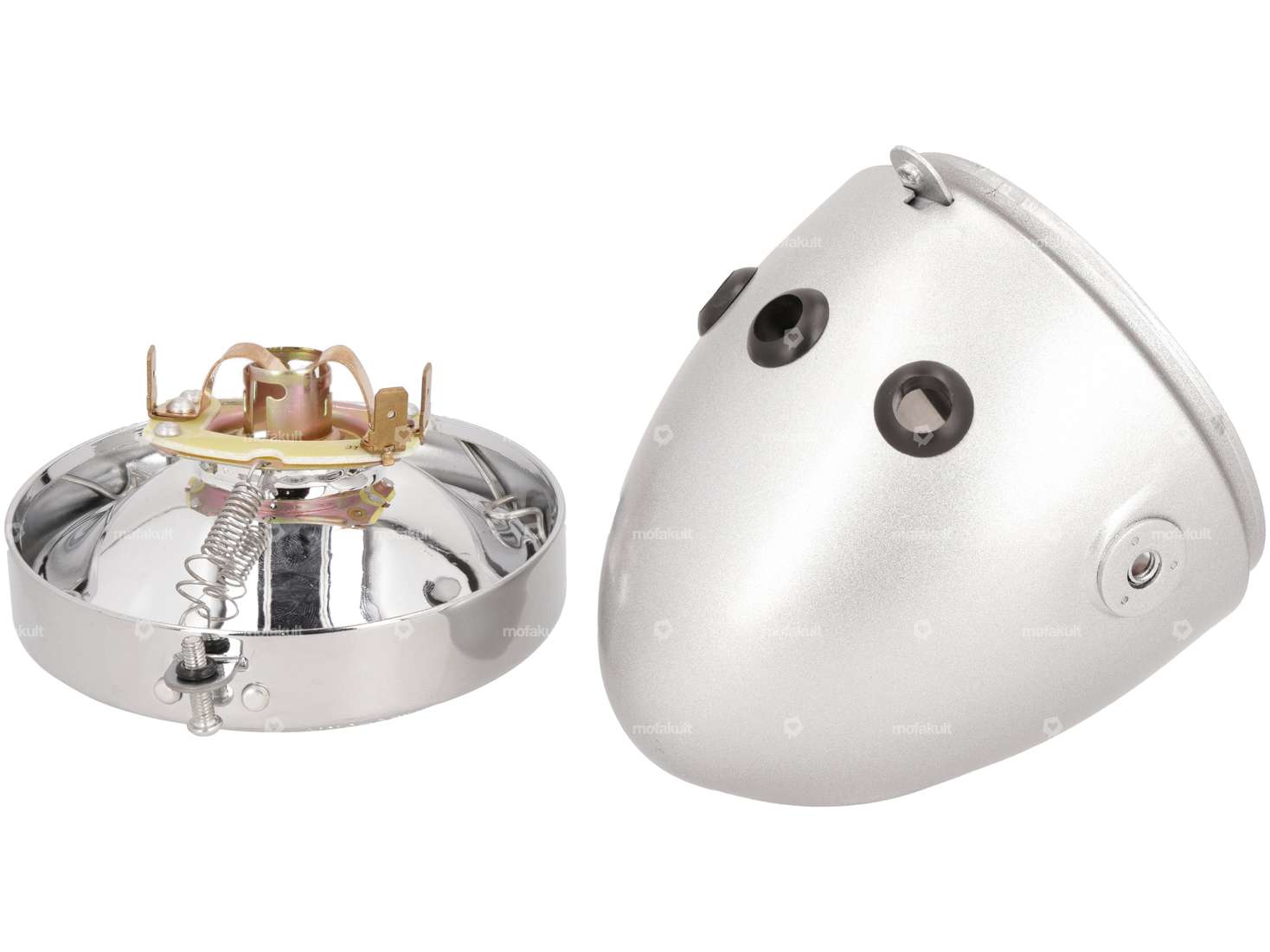 Lampe à œufs Ø 103 mm (fixation latérale) argent / chrome Carousel Image 4