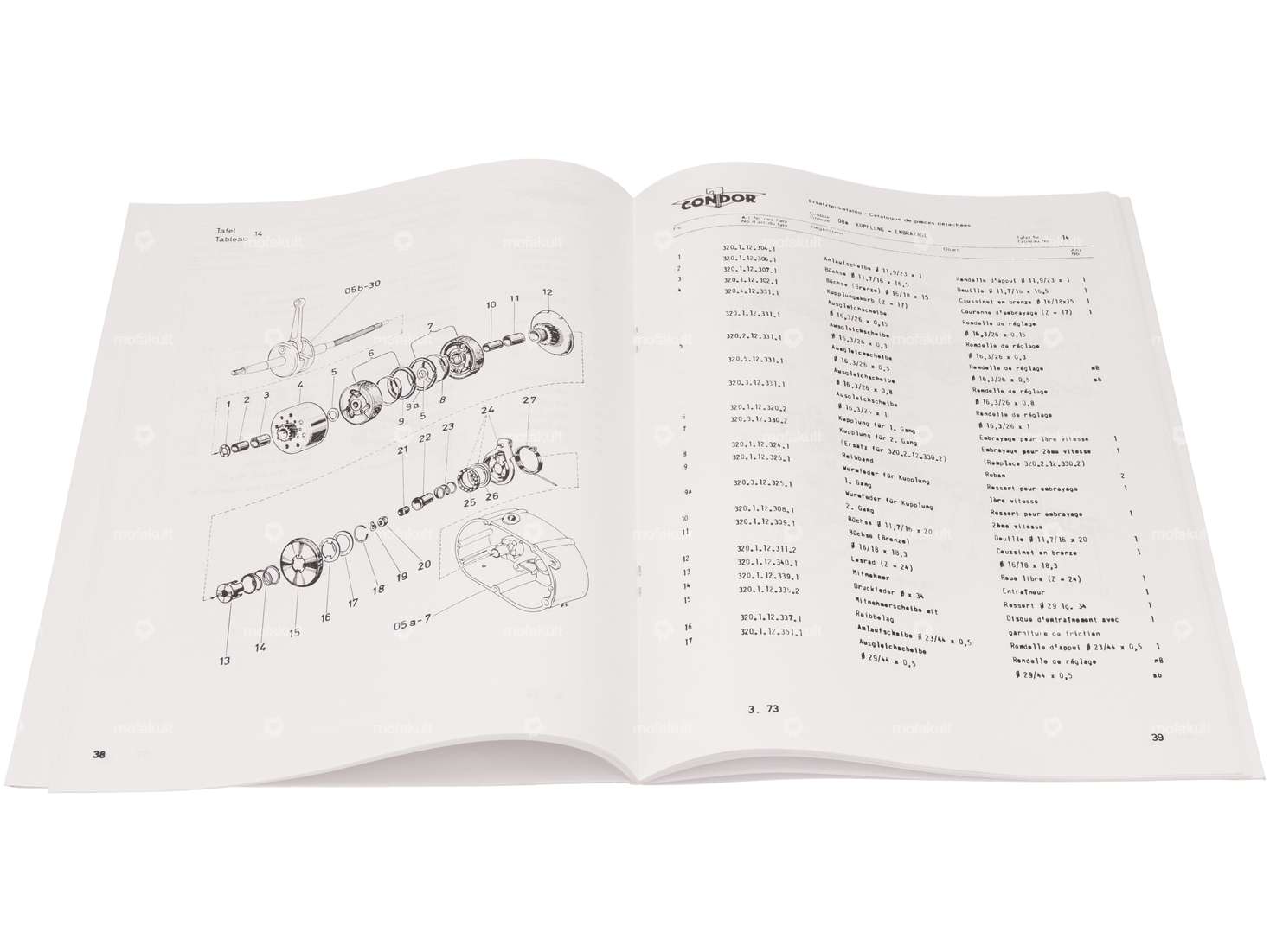 Spare parts catalog | Condor PTT Type 420 small motorcycle Carousel Image 3
