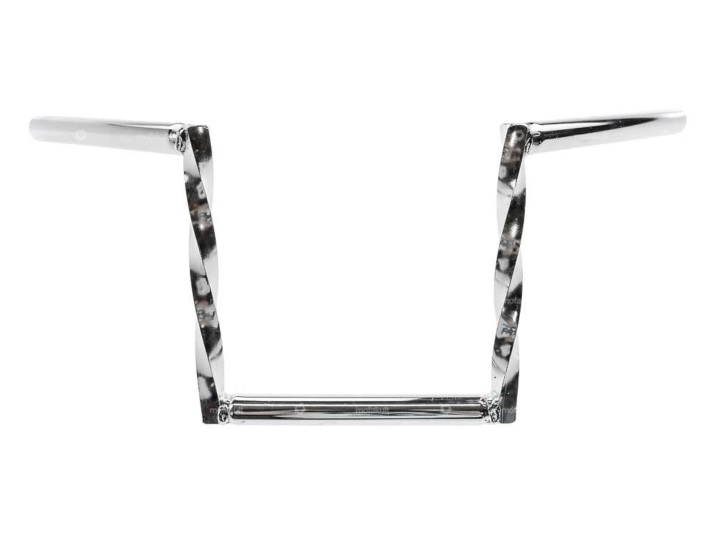 Handlebar fork plate 21 cm "Z" turned chrome Carousel Image 1
