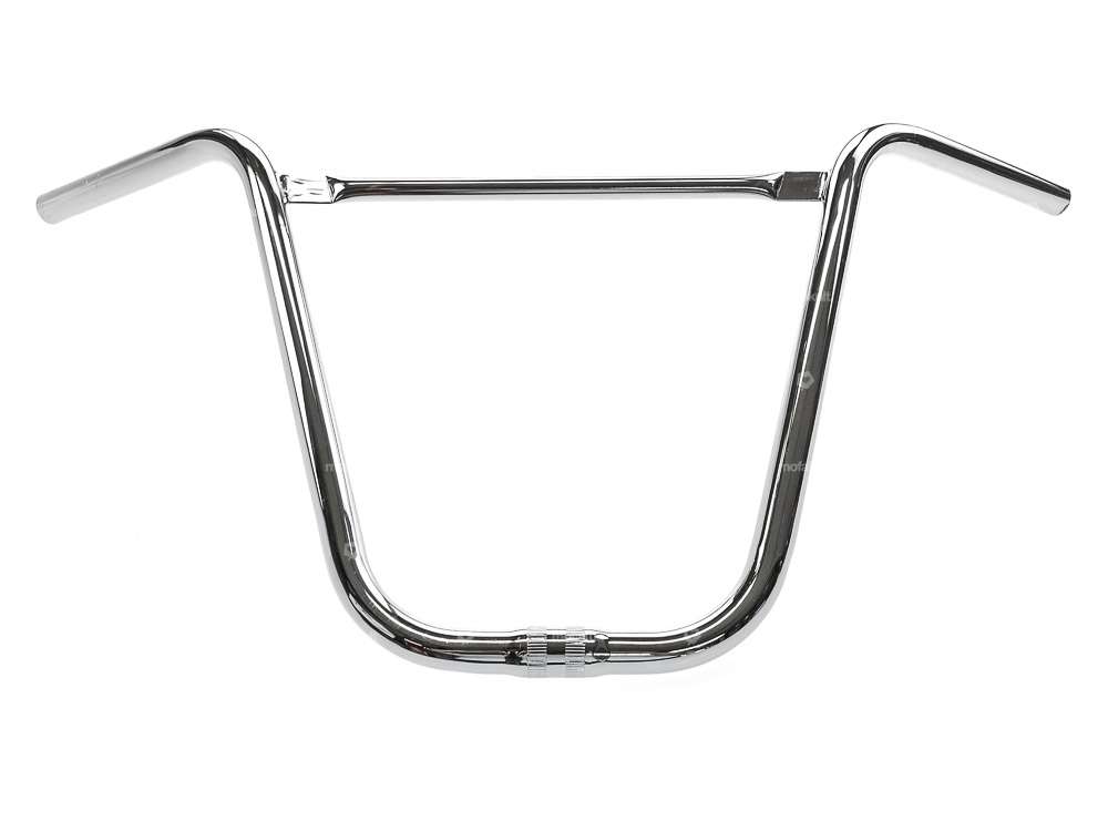 Attacco manubrio 35 cm curvo con puntone cromato Carousel Image 1