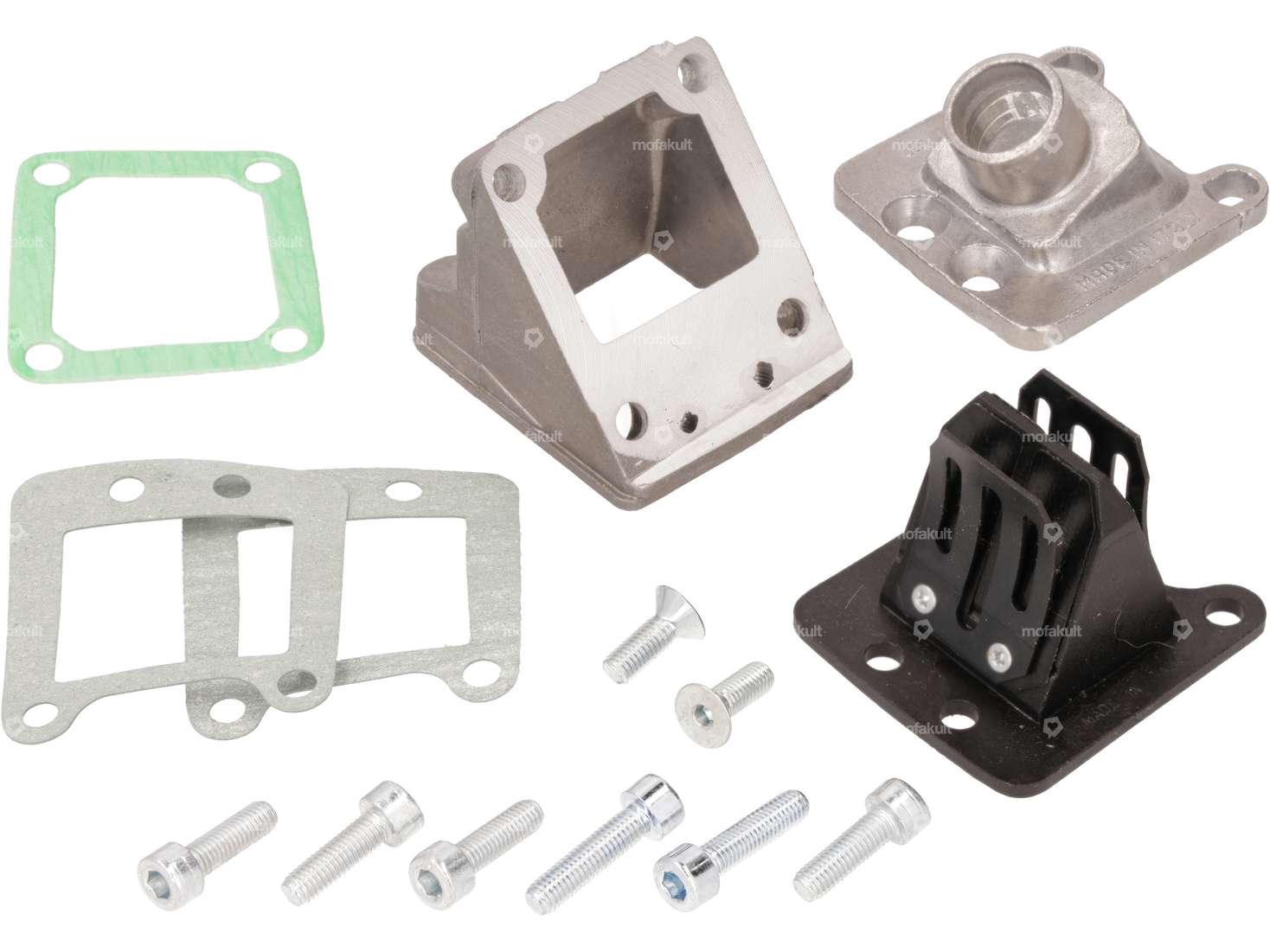 Système d'admission Malossi à 4 membranes basculantes (carburateur SHA) Carousel Image 1