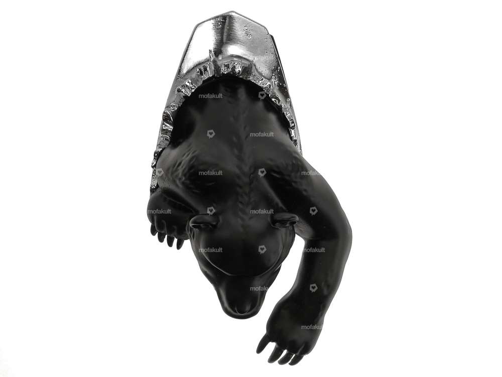 Figurine décorative Hunting Bear grande Chrome / noir Carousel Image 4