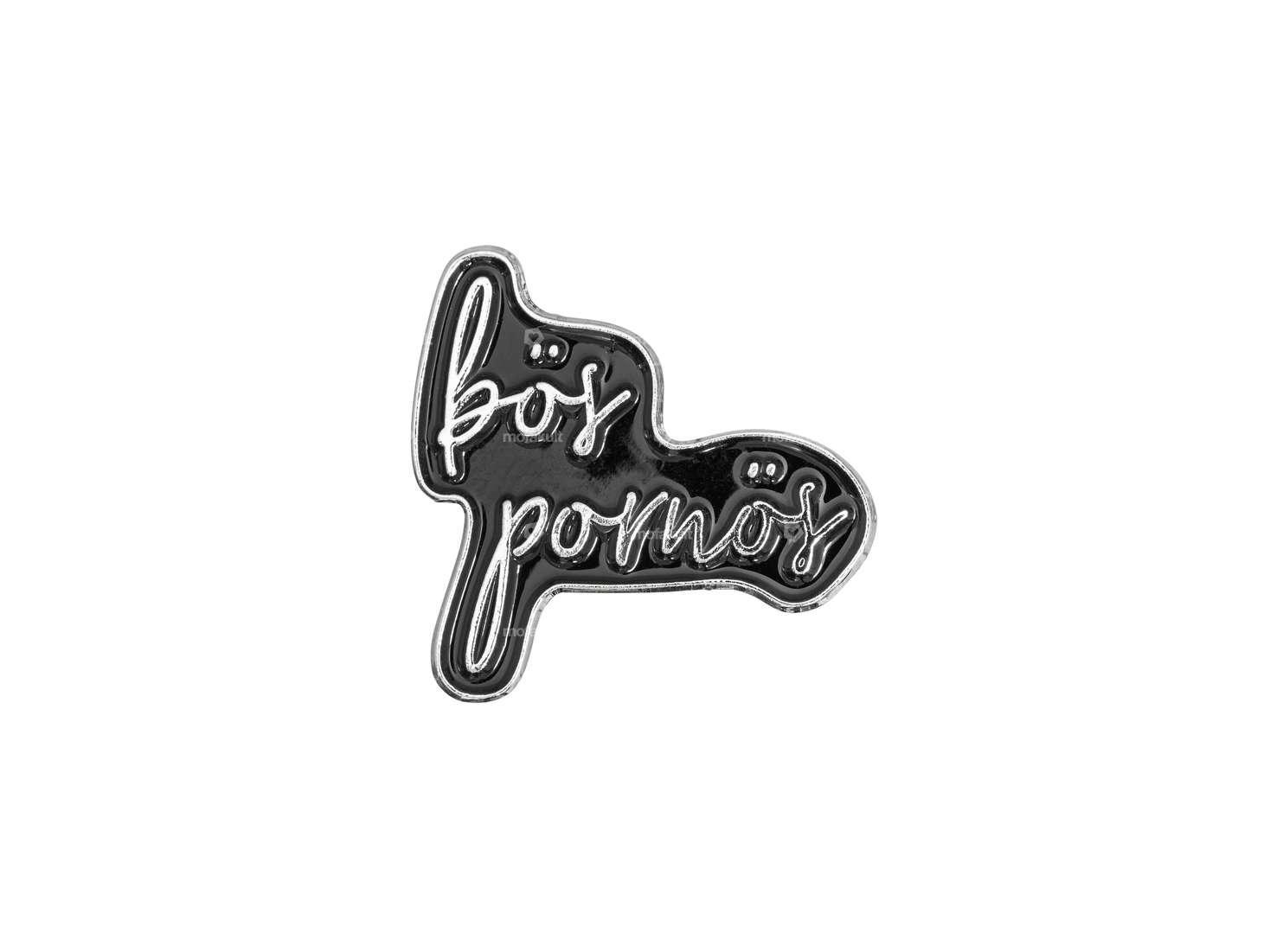 mk-Merch Pin «bös pornös» 20 x 20 mm Carousel Image 1
