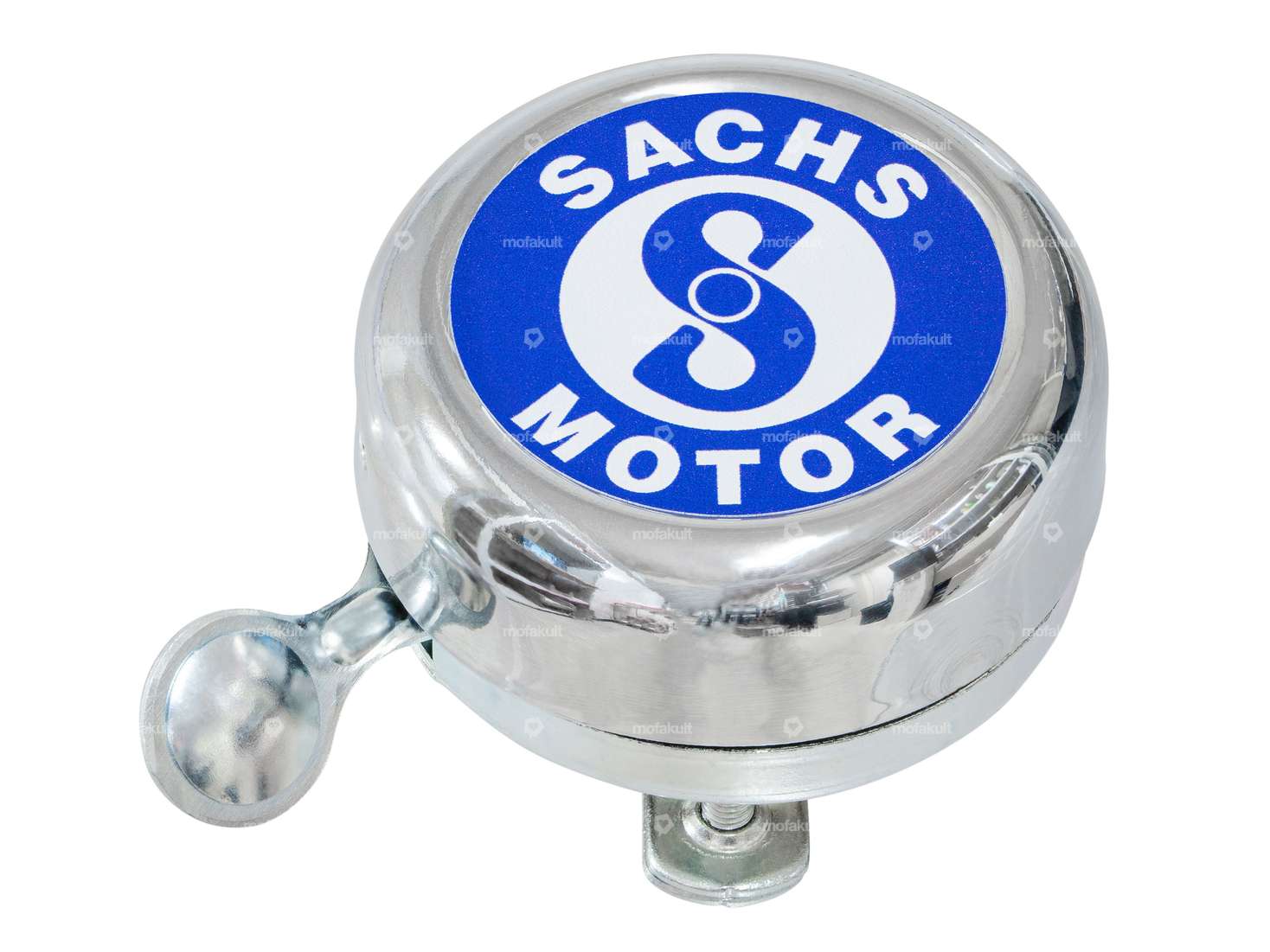 Cloche chrome autocollant Sachs bleu Carousel Image 1