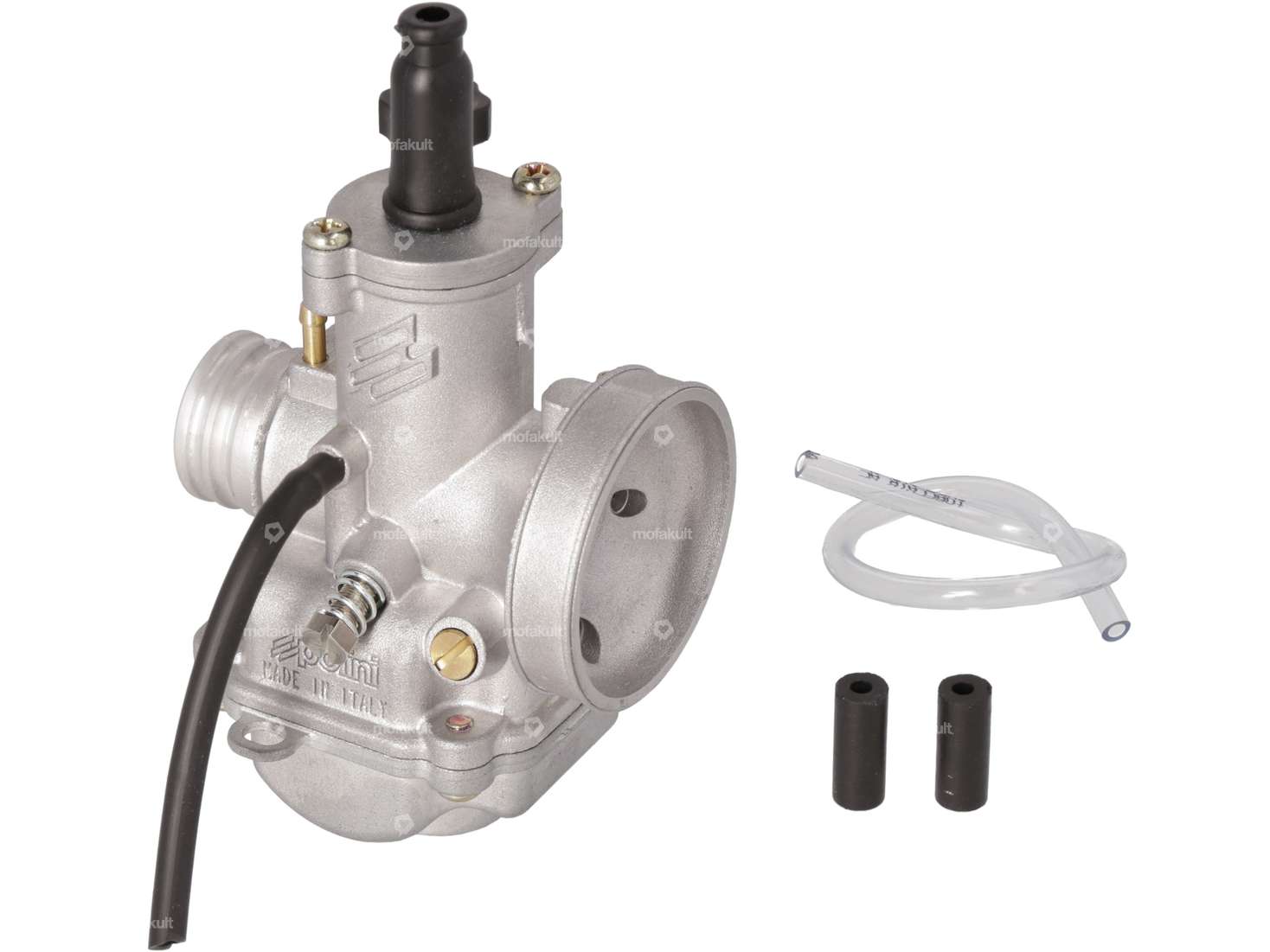 Carburateur Polini CP 15 mm (Handchoke) bride en caoutchouc Carousel Image 2