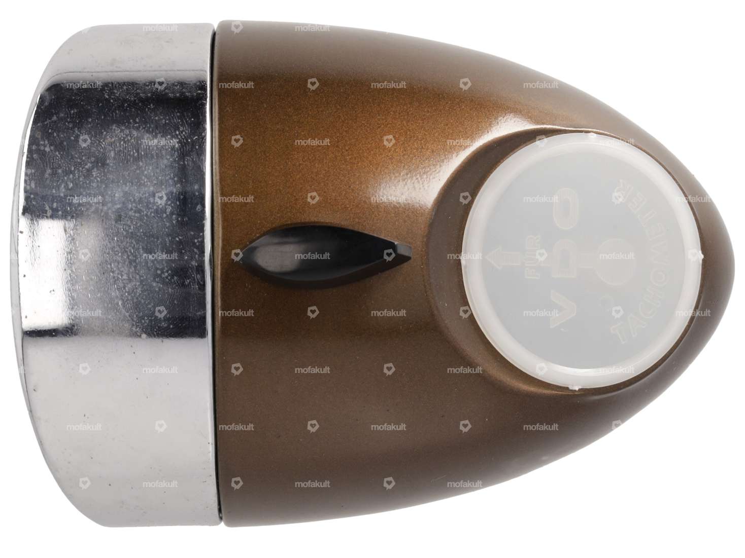 Union Eierlampe avec interrupteur (fixation centrale) brun NOS Carousel Image 2