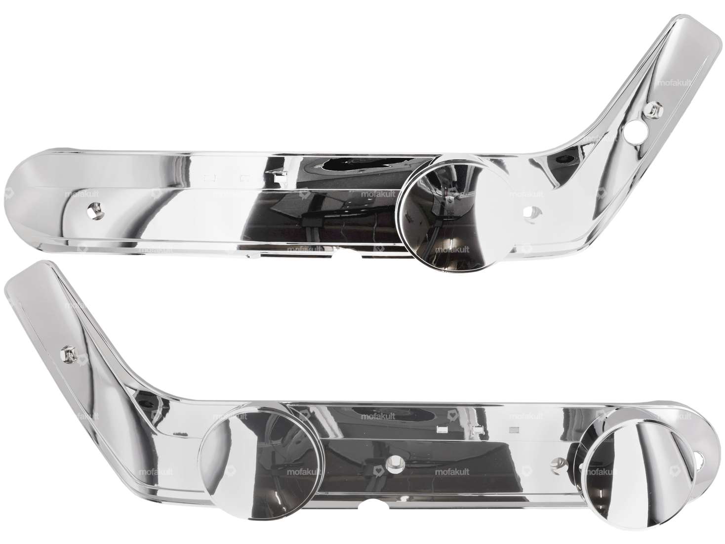 AKOA side protectors angular Vario chrome | Piaggio Ciao Carousel Image 1