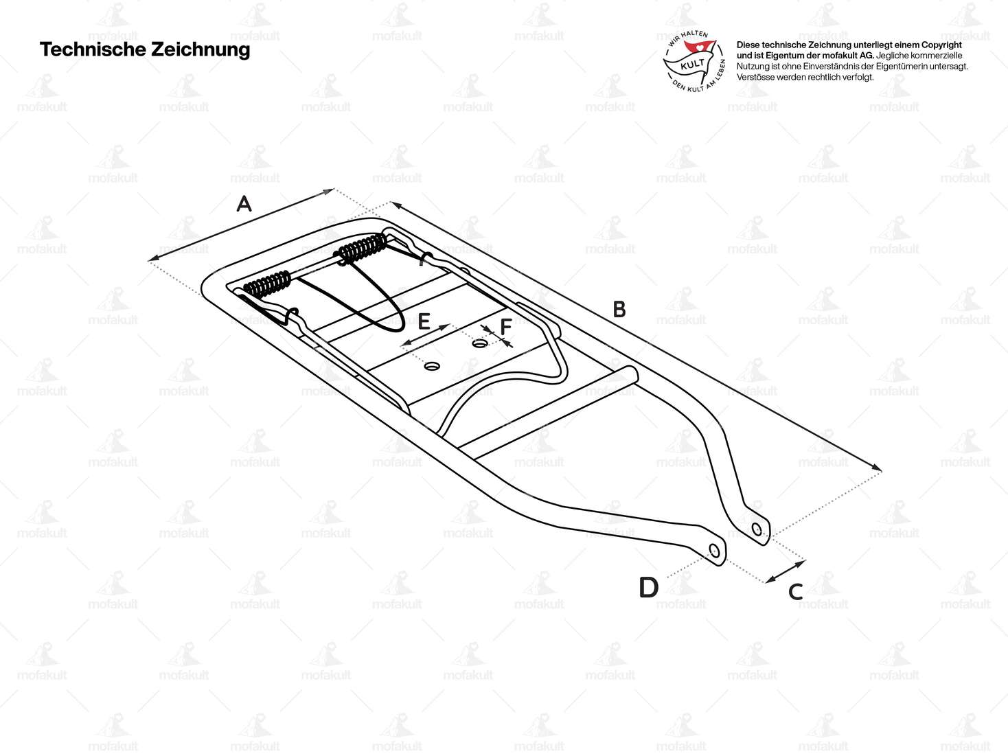Portapacchi con supporto per serratura cromato | Puch Maxi S Carousel Image 4