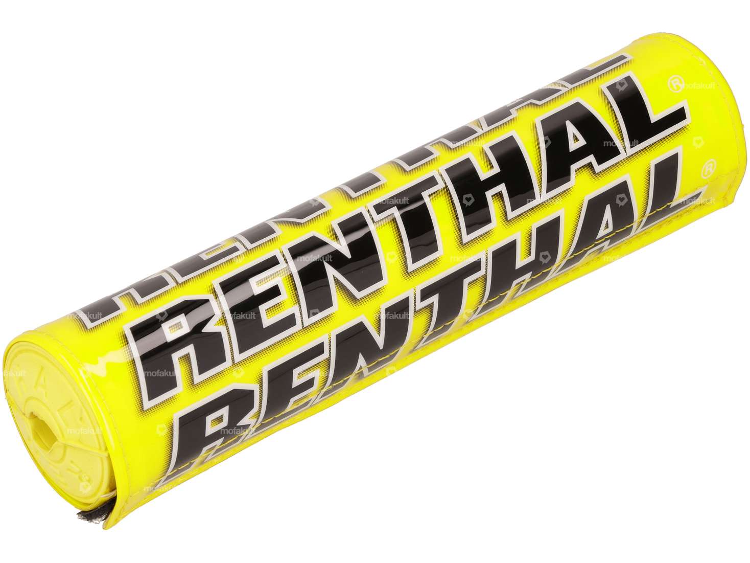 RENTHAL handlebar protection yellow / black / white 25 cm Carousel Image 1