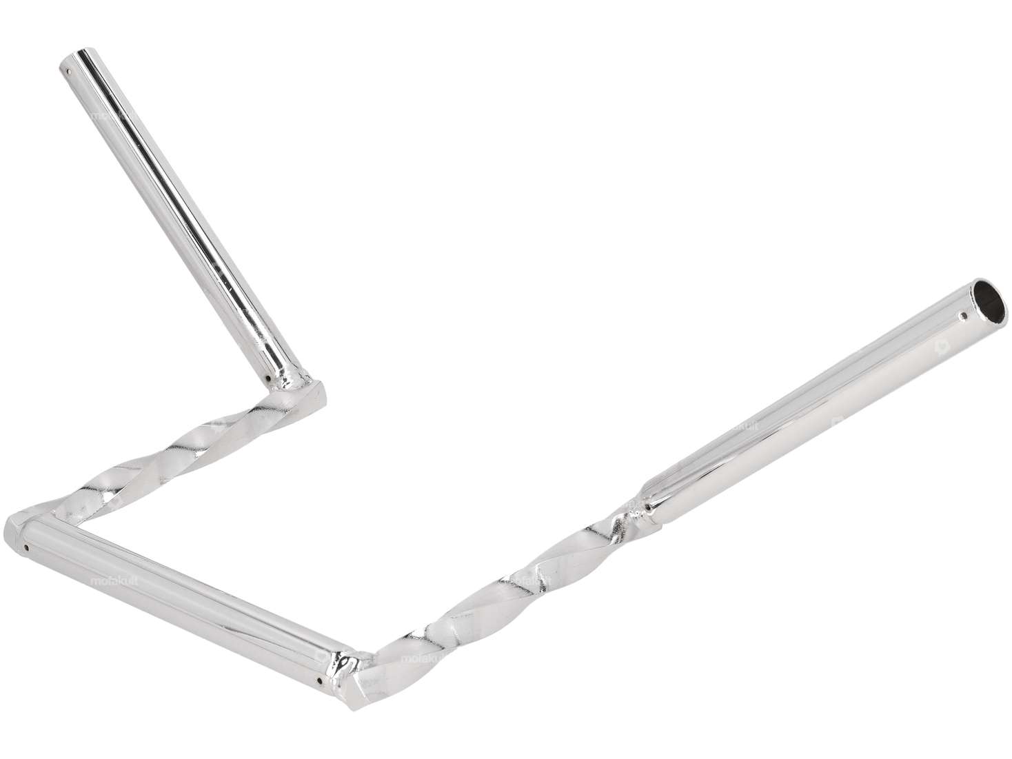 Lenker Gabelplatte 21 cm «Z» gedreht Chrom Carousel Image 2