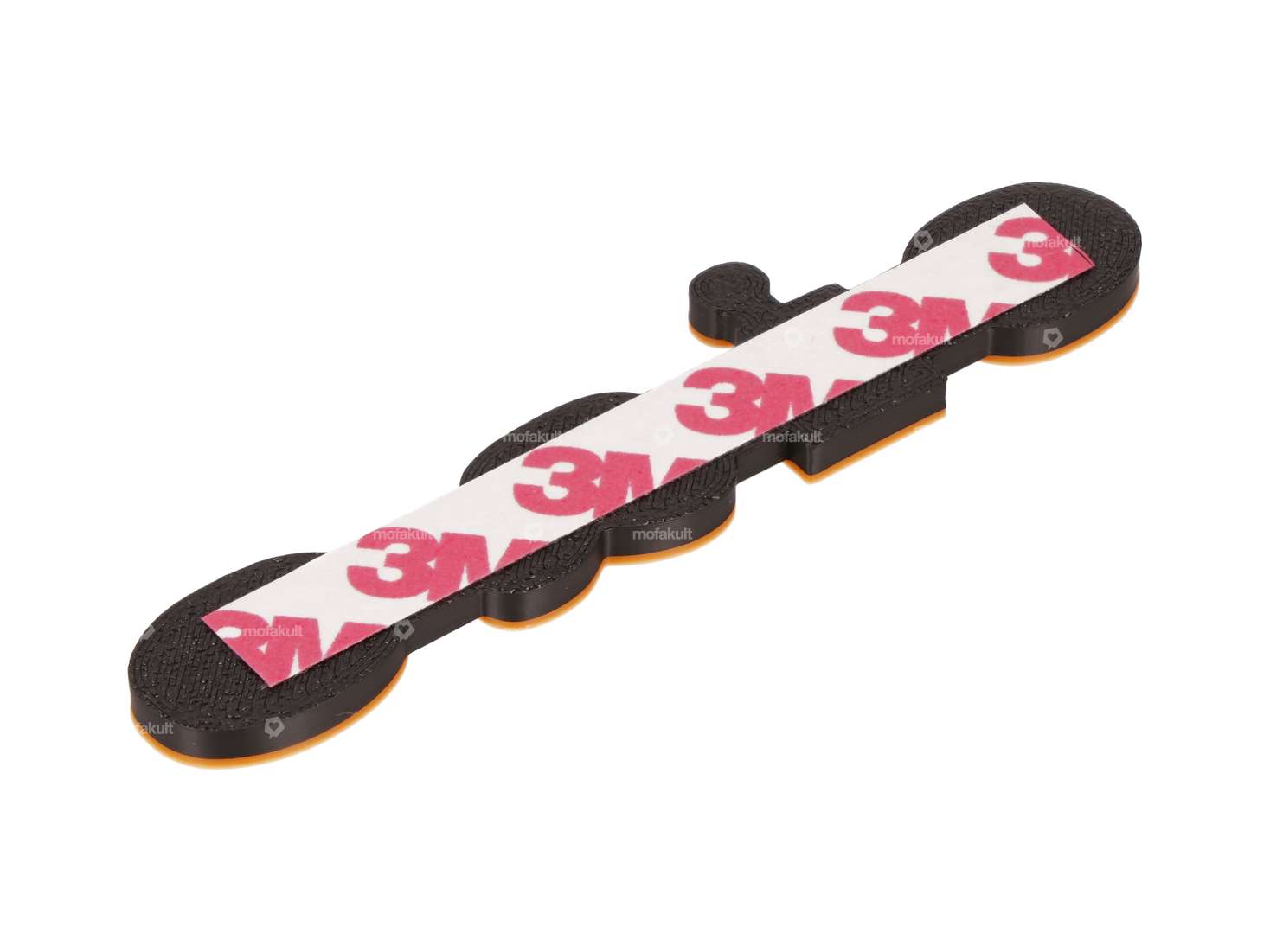 Emblema "ciao" in plastica 3D arancione/nero Carousel Image 2