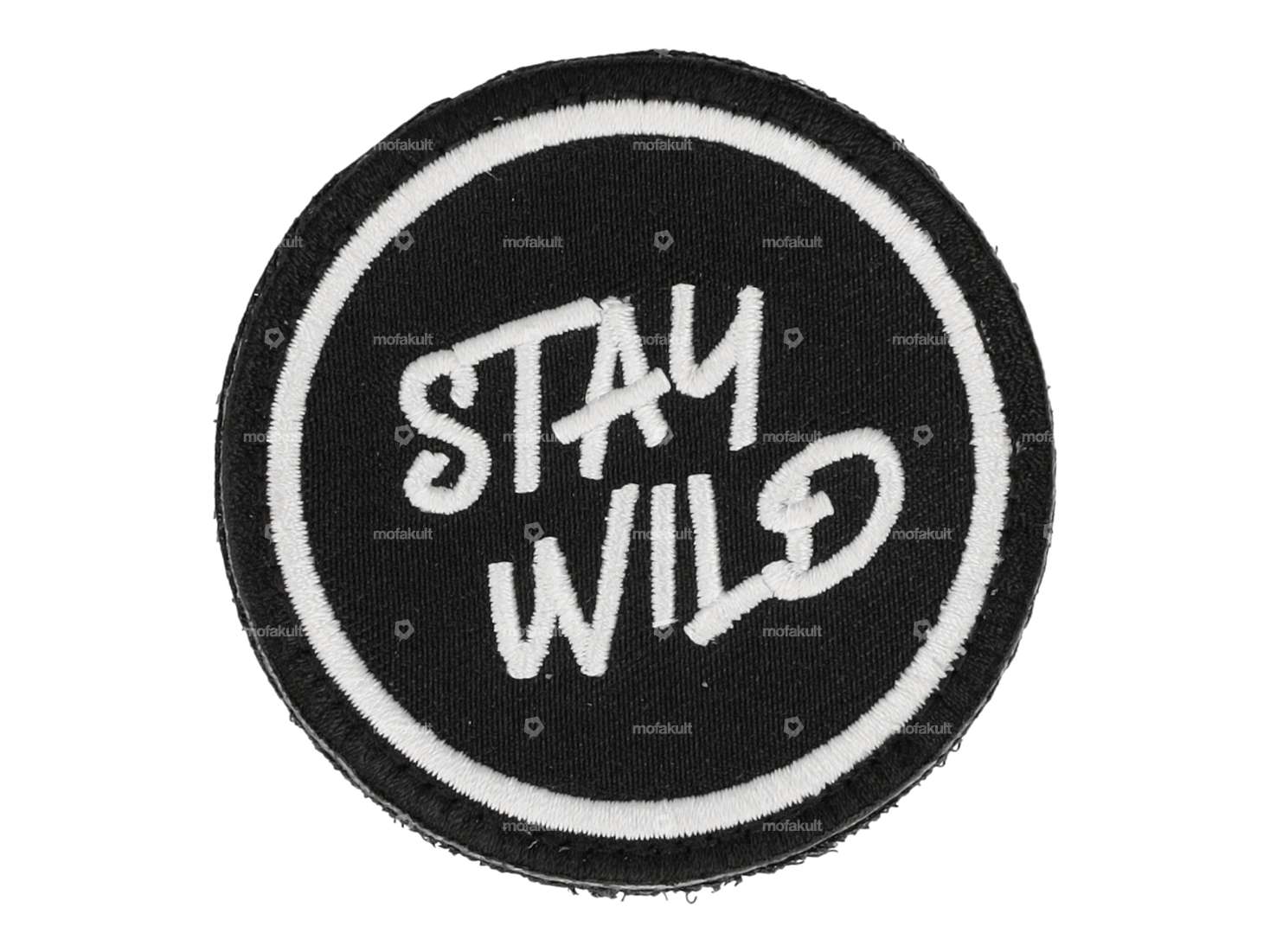 mk-Merch patch "stay wild" round Carousel Image 1