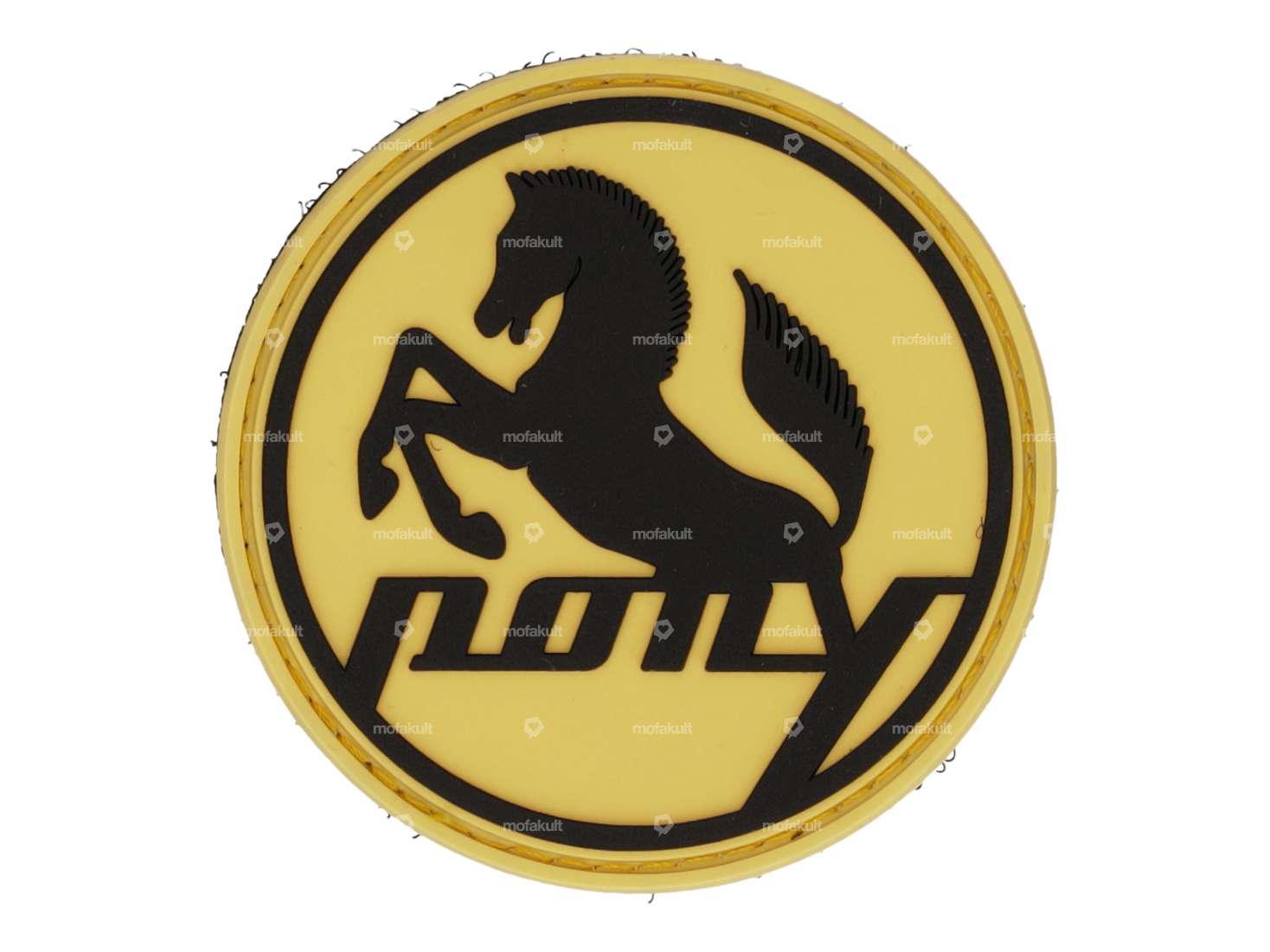 toppa mk-Merch "Pony" in gomma rotonda Carousel Image 1
