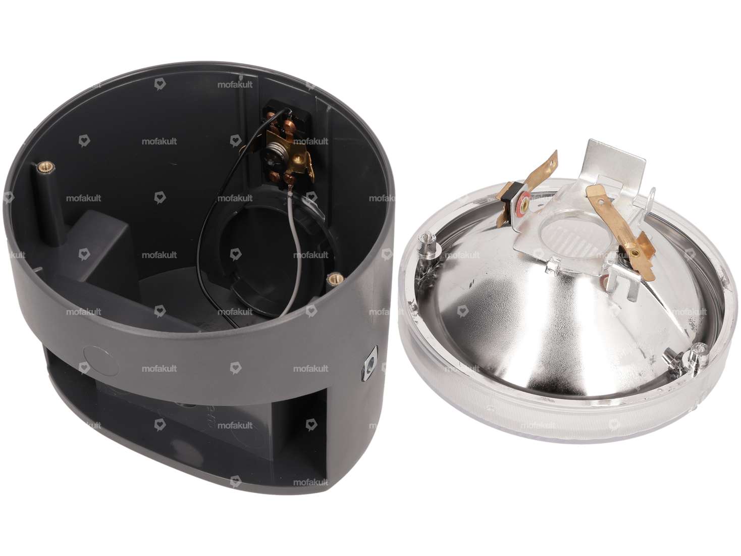 Siem headlight angular gray (3 switch positions) NOS | Piaggio SI Carousel Image 3