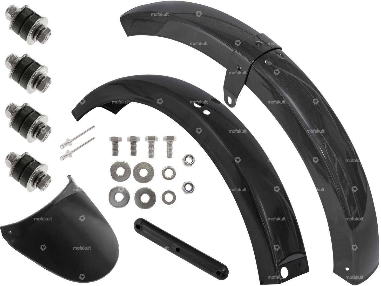 swiing® revival Kit de garde-boue Inox noir | Piaggio Ciao Carousel Image 1