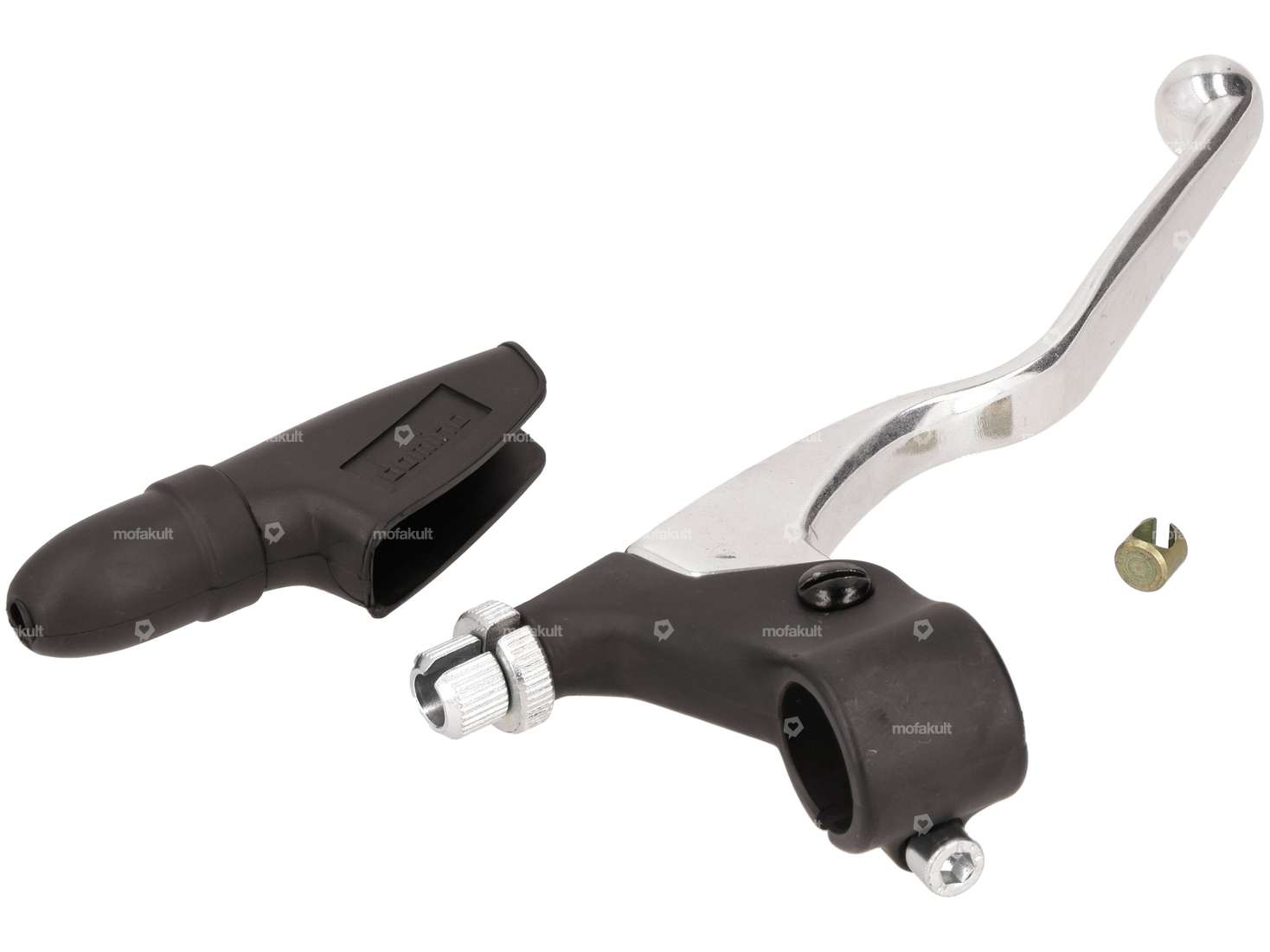Domino brake lever aluminum right black Carousel Image 2