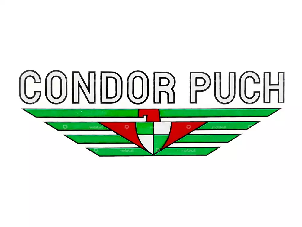 Condor Puch sticker tank Velux transparent | mofakult