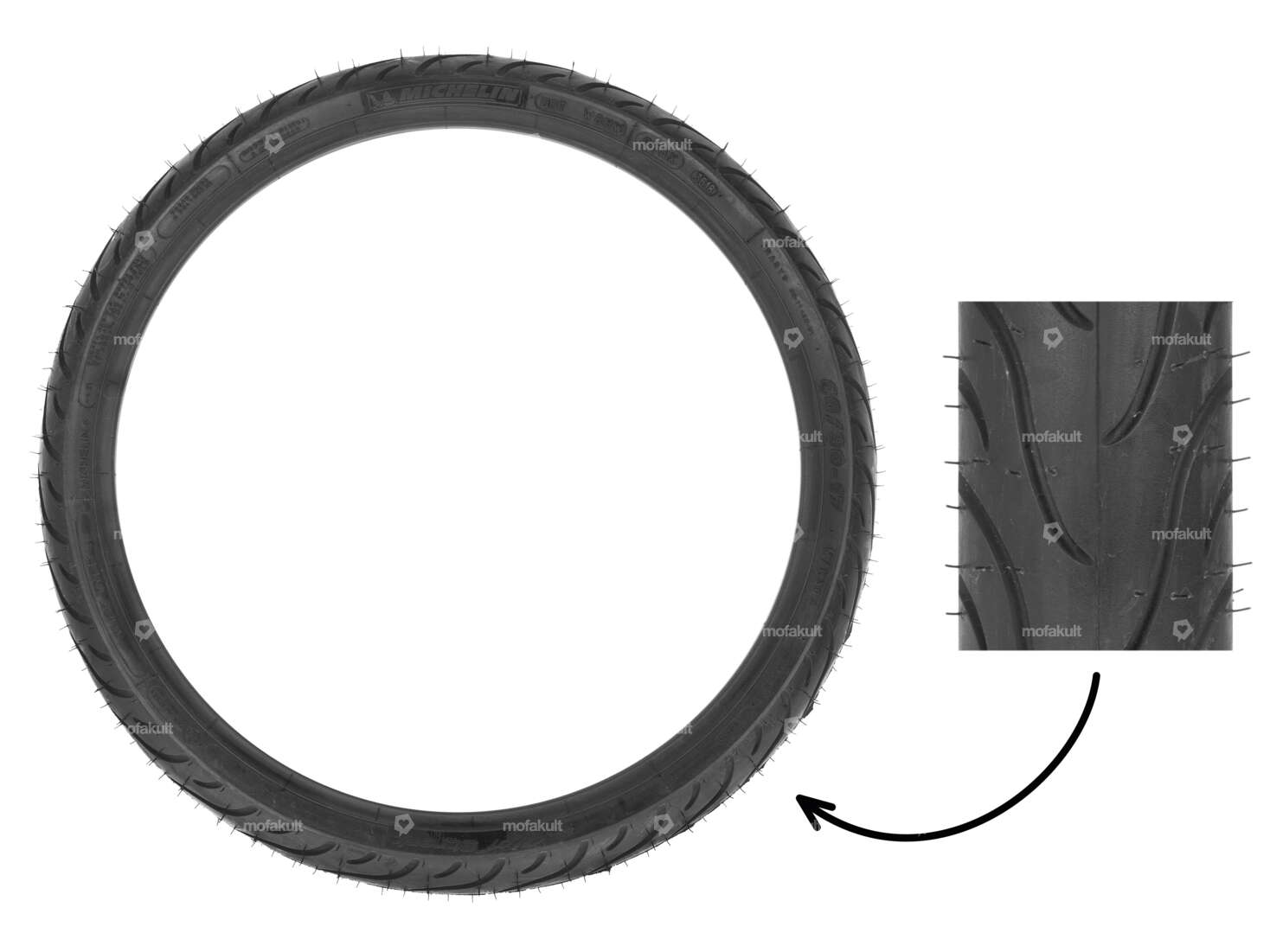 Pneu Michelin 60/90 x 17" Pilot Street Semi-Slick Carousel Image 1