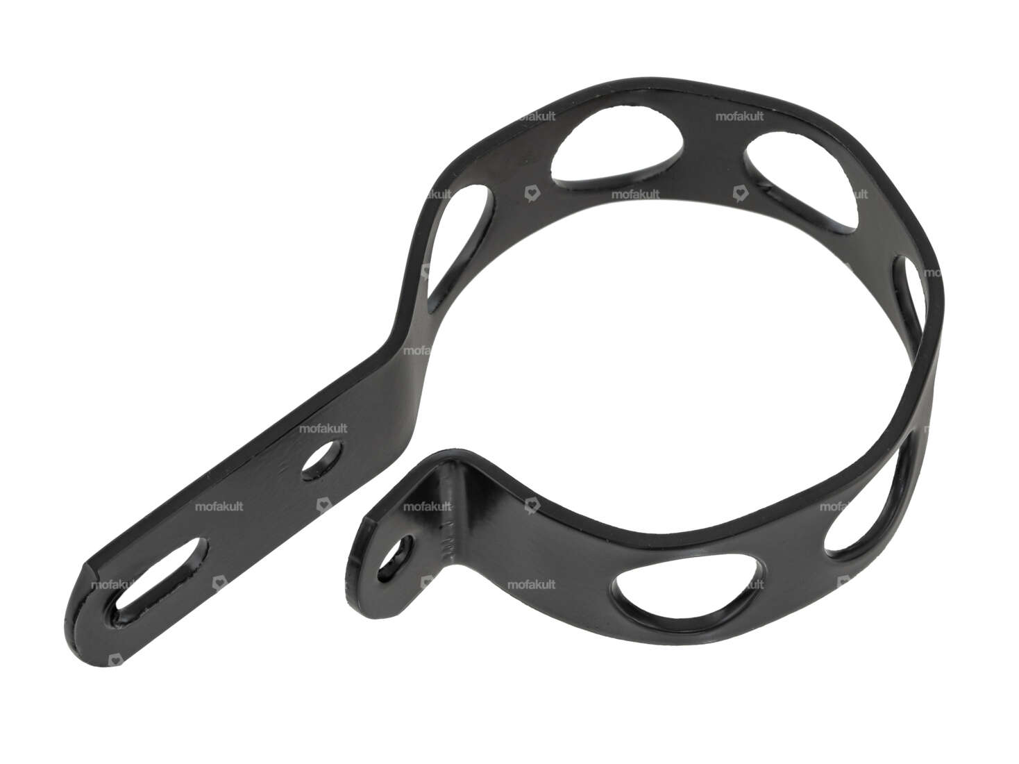 Collier d'échappement 60 mm noir perforé Carousel Image 1